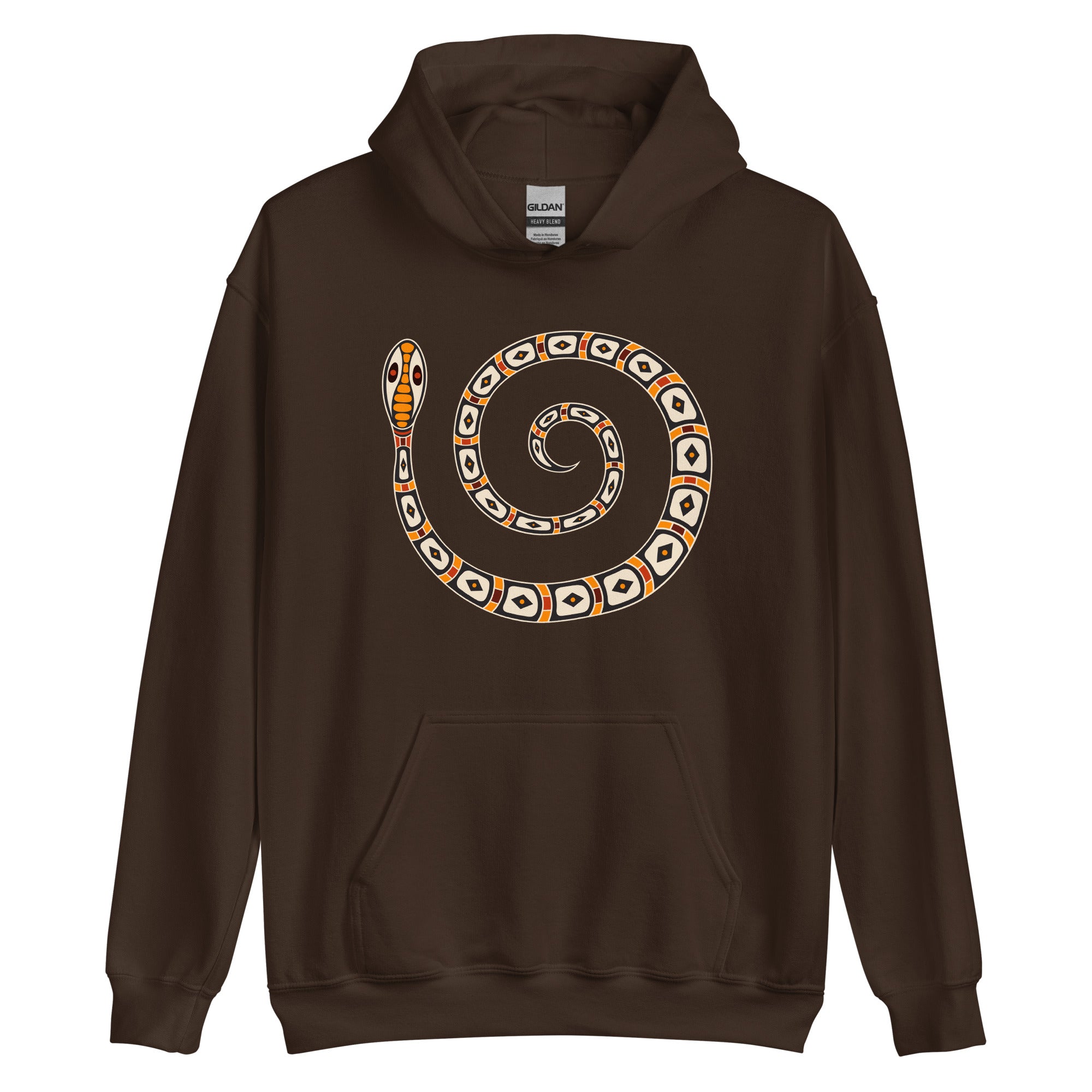 Unisex Hoodie- Australian Tribal Figure Snake