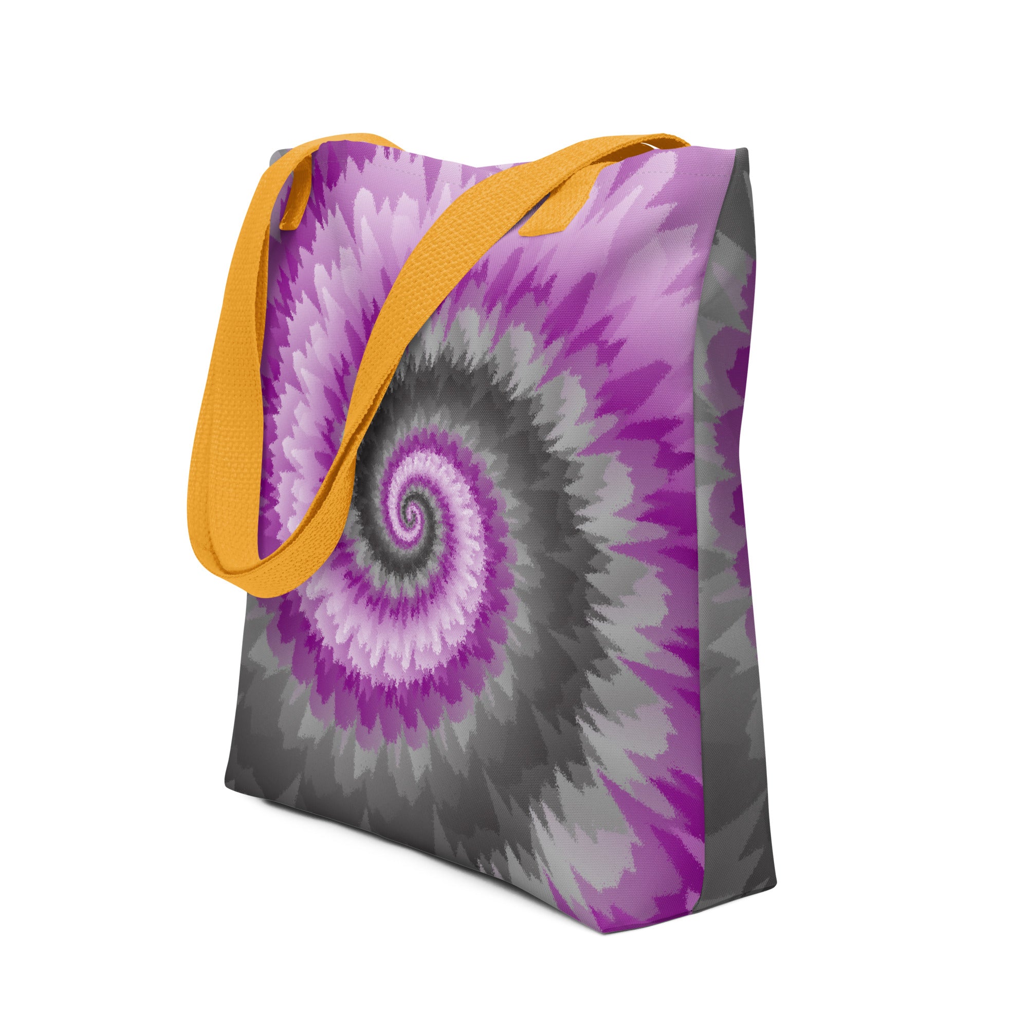 Tote bag-Tie Dye Spiral - Demisexual