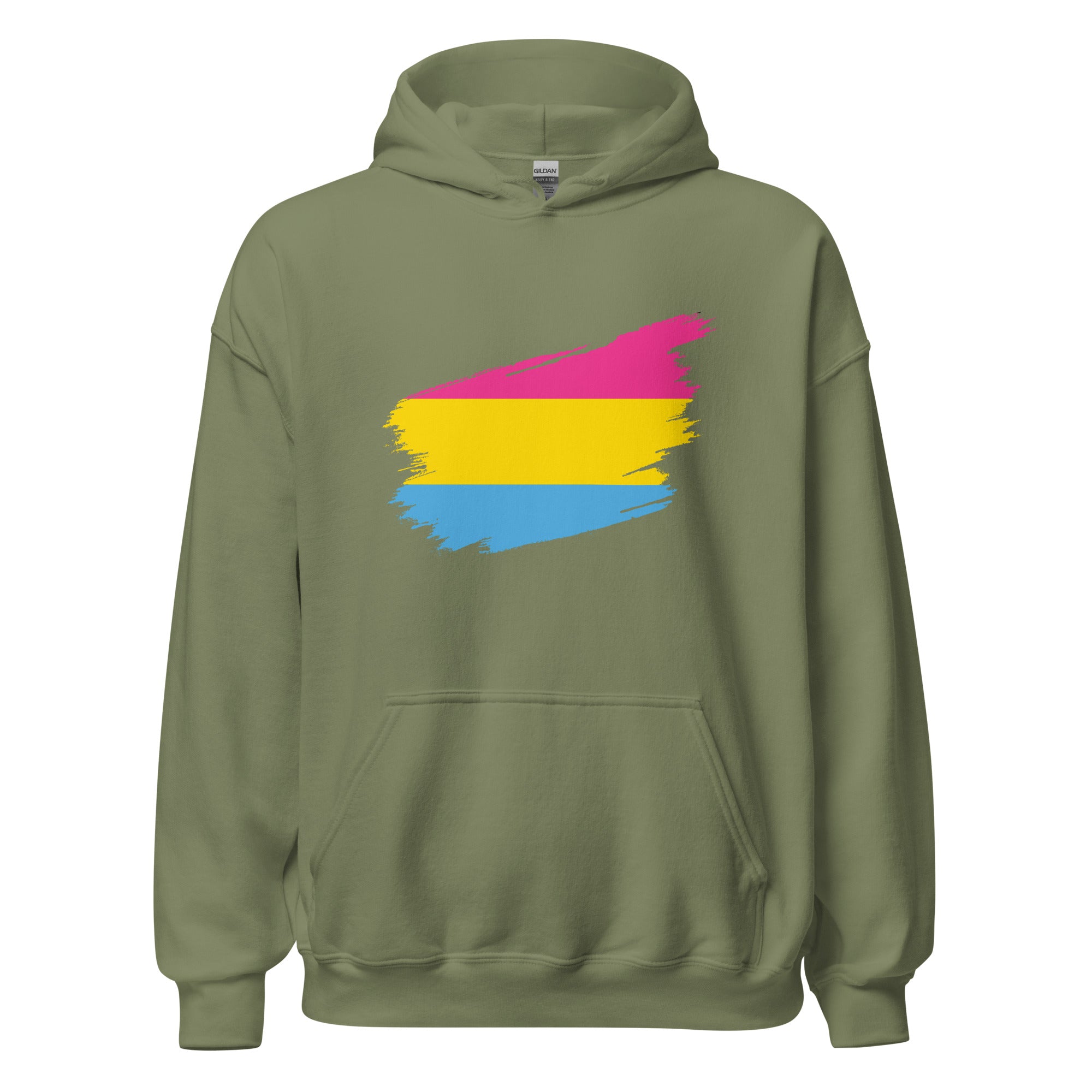 Unisex Hoodie-Pansexual Grunge Flag