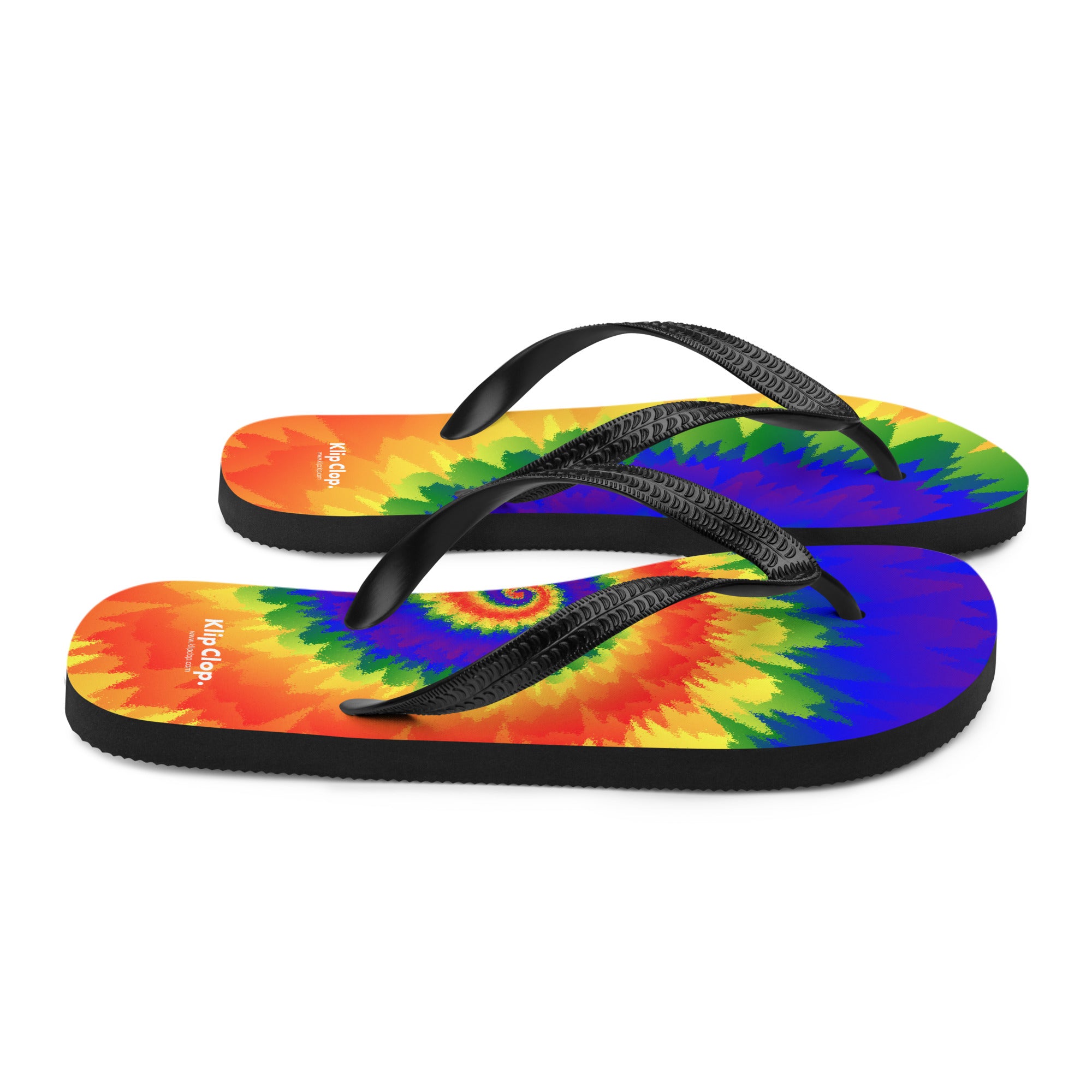 Flip-Flops-Tie Dye Spiral-LGBTQ