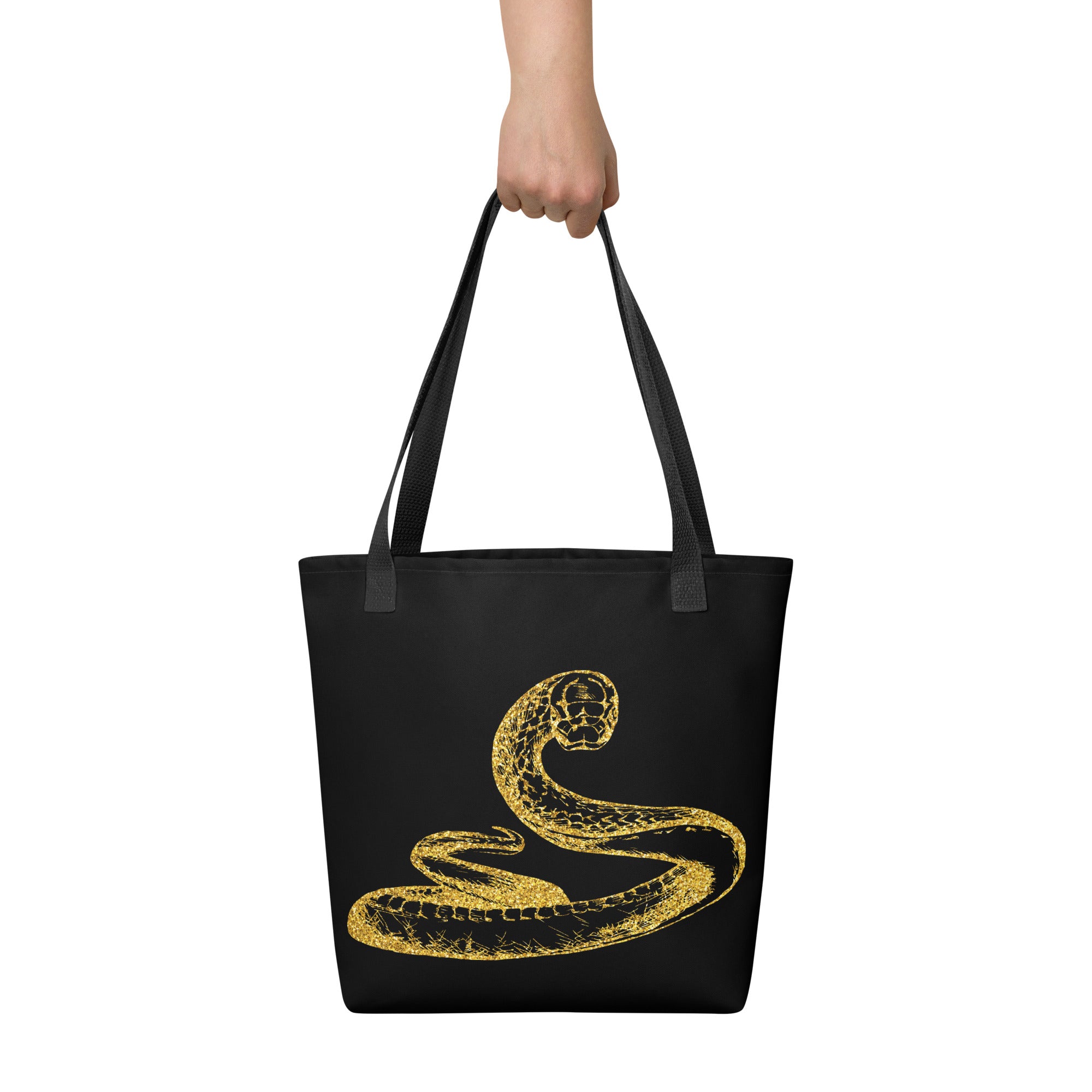 Tote bag- Snake Black
