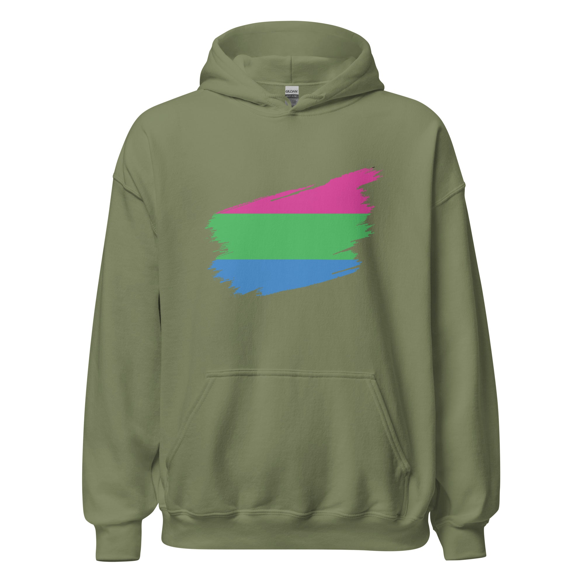Unisex Hoodie-Polysexual Grunge Flag