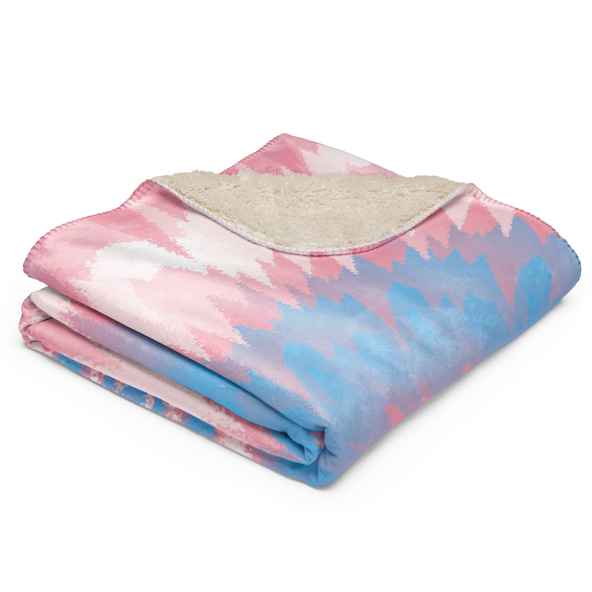 Sherpa blanket- Tie Dye Spiral-Transgender