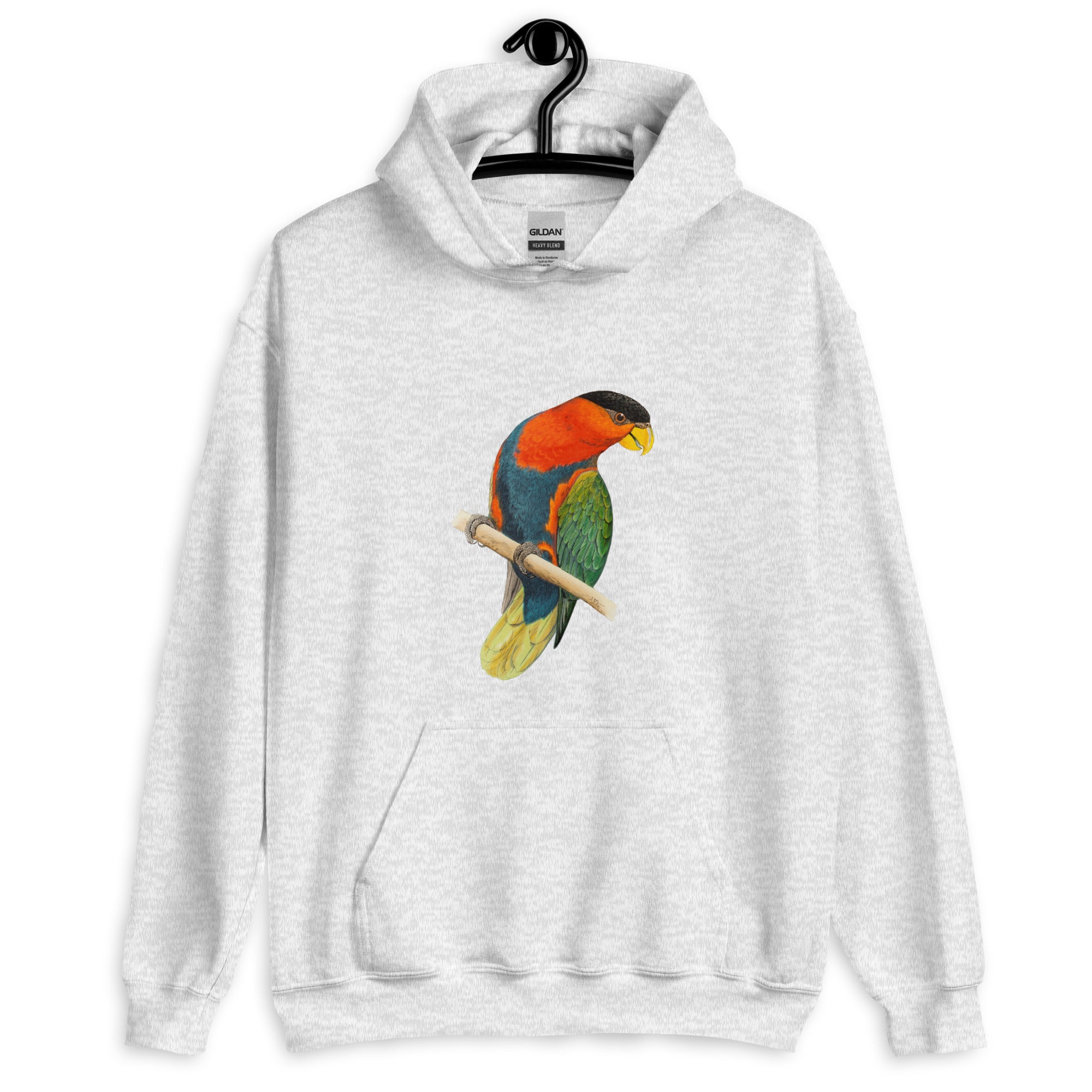 Unisex Hoodie-Tri-Coloured Capped Lory