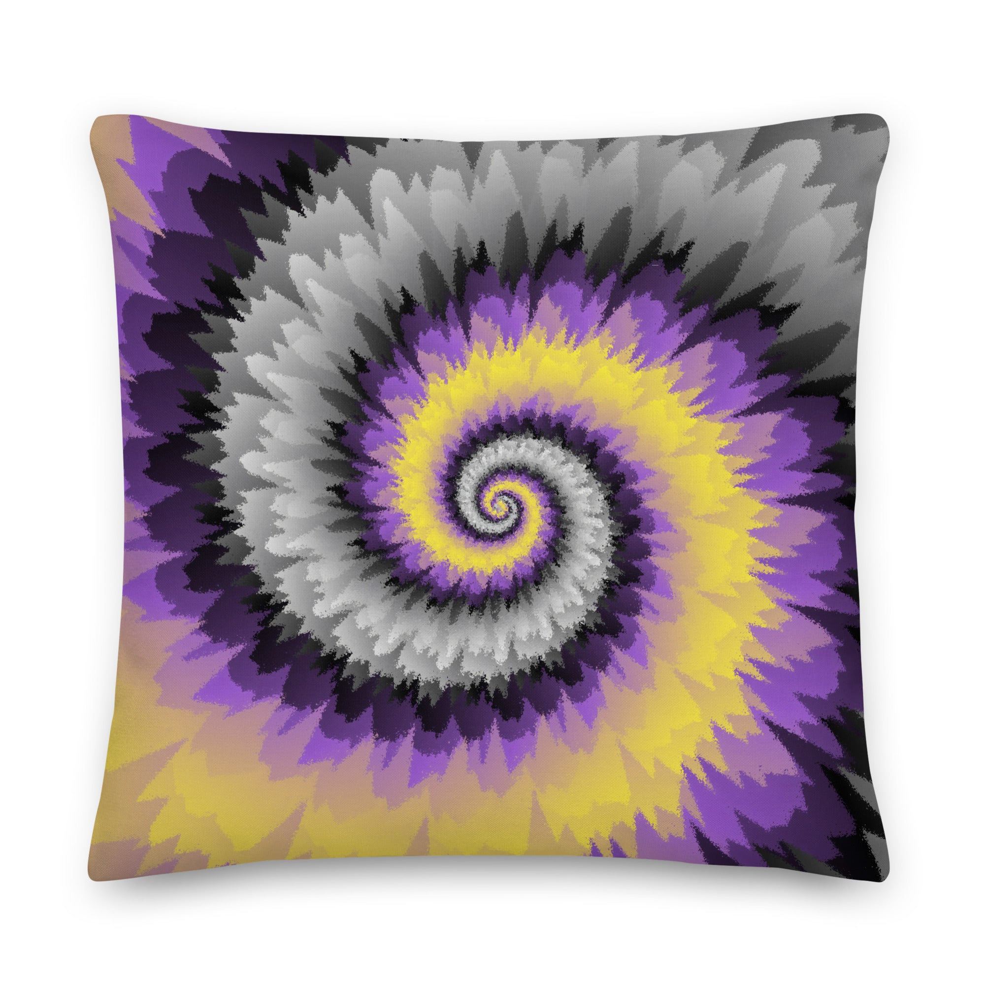 Premium Pillow-Tie Dye Spiral-Nonbinary