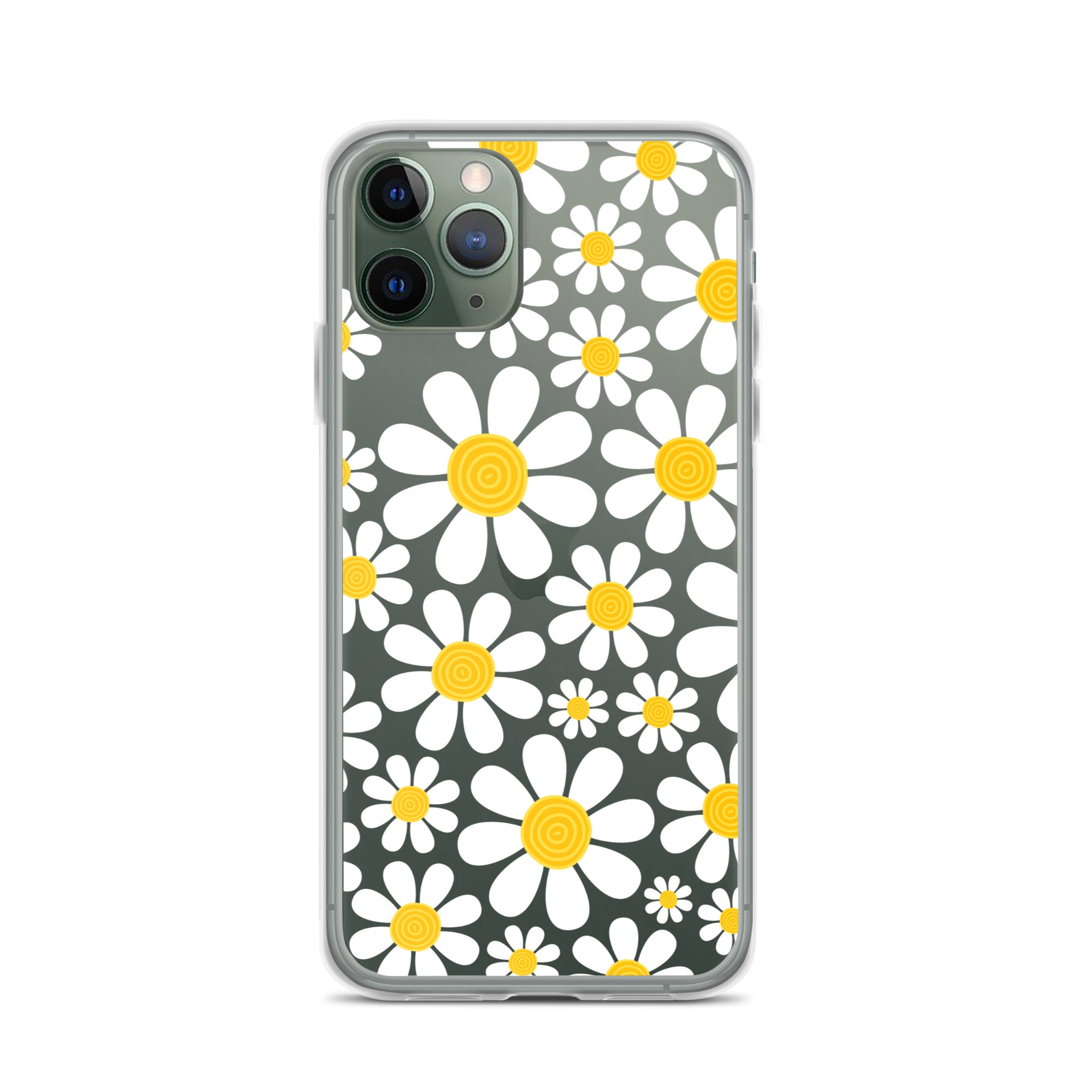 Clear Case for iPhone®- Floral Daisy Design III