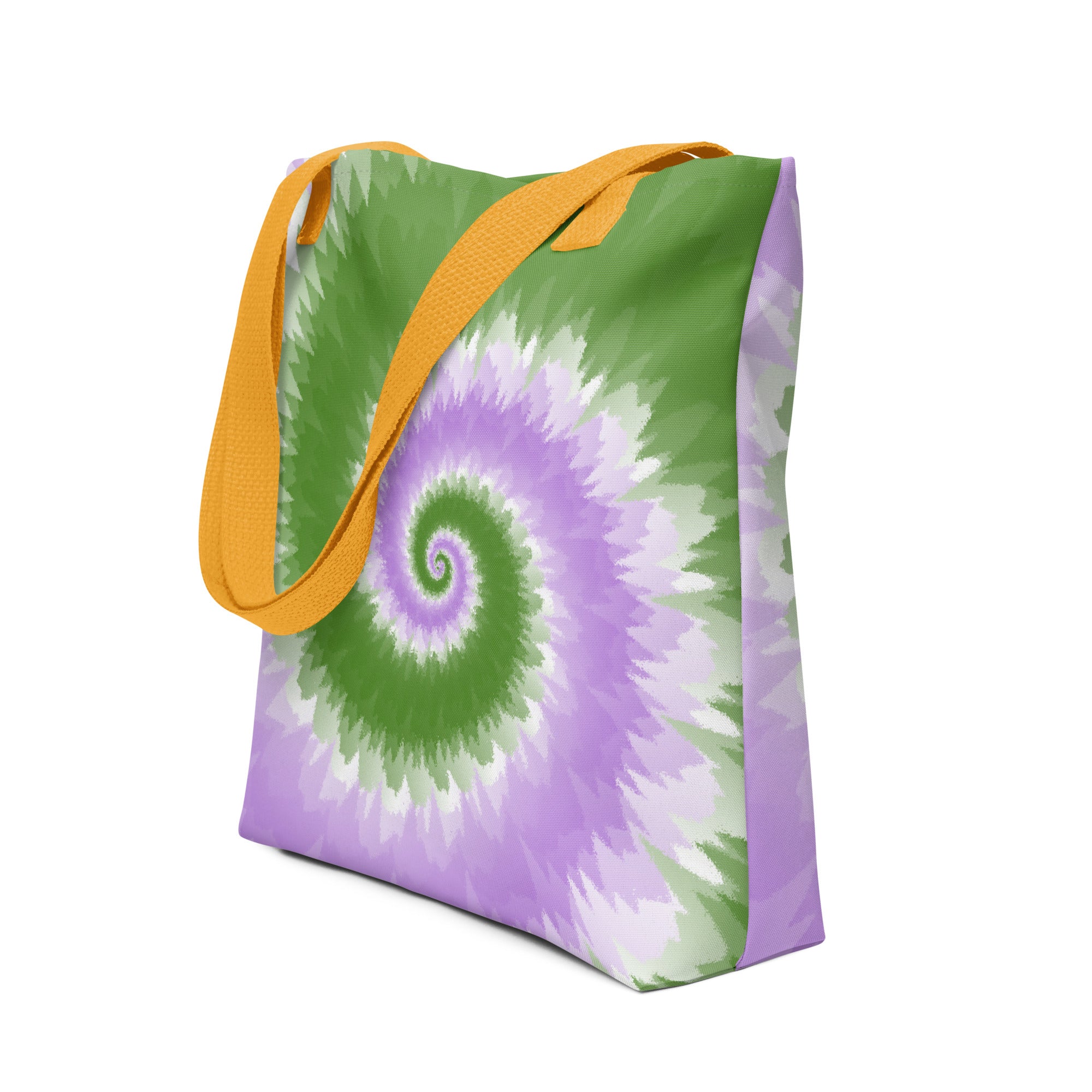 Tote bag-Tie Dye Spiral - Genderqueer