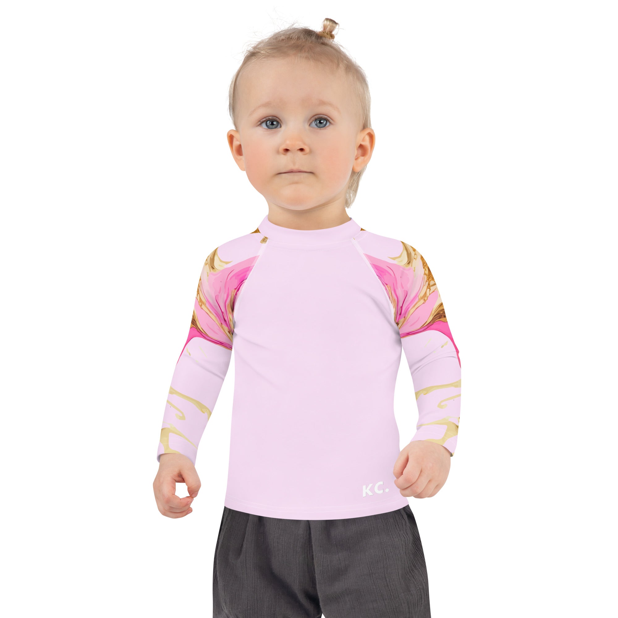 Kids Rash Guard-Ink Pattern I