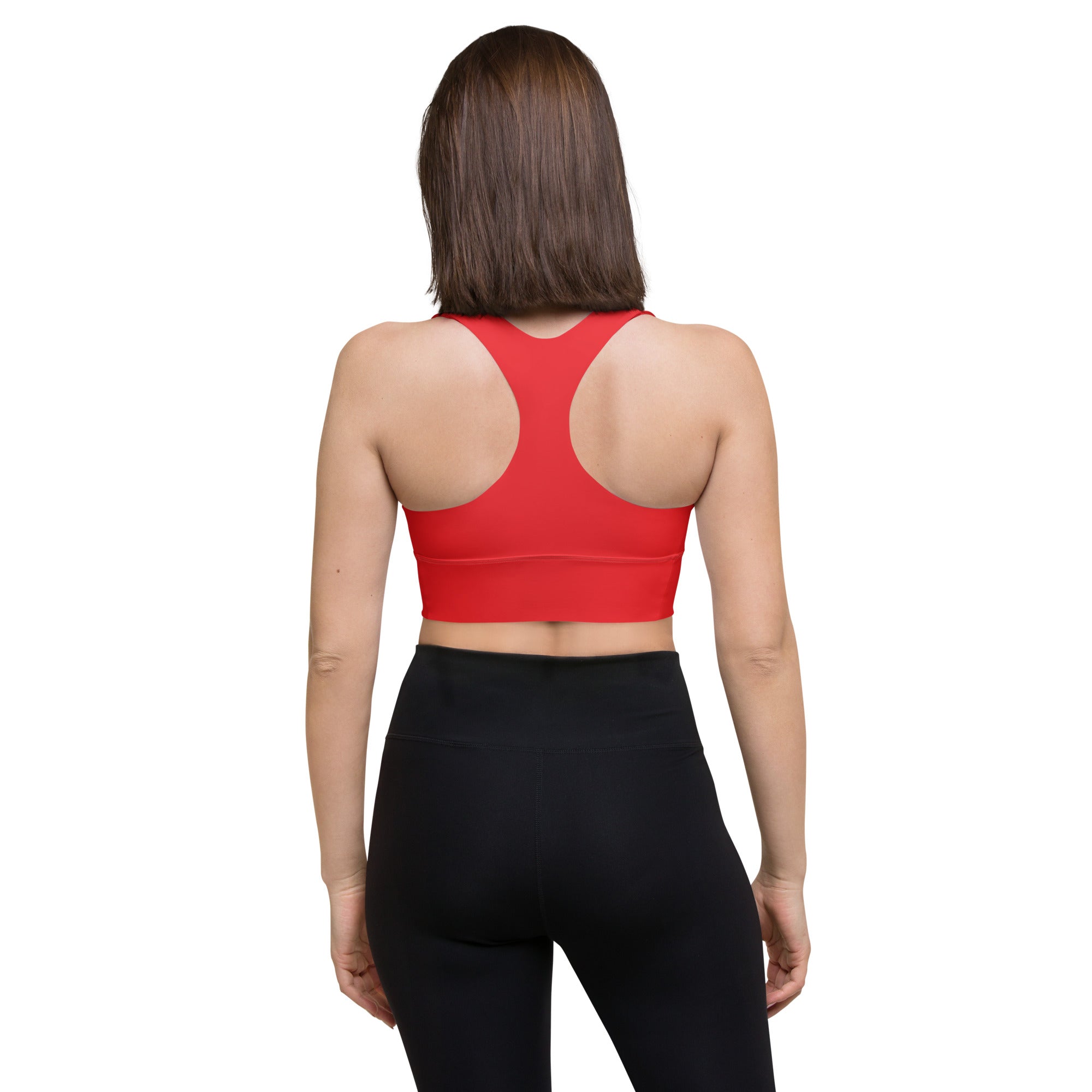 Longline sports bra- Alizarin