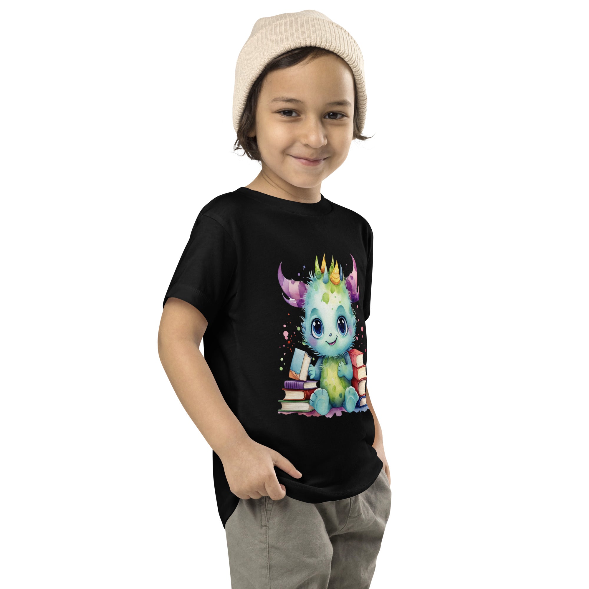 Toddler Short Sleeve Tee- Happy Monster