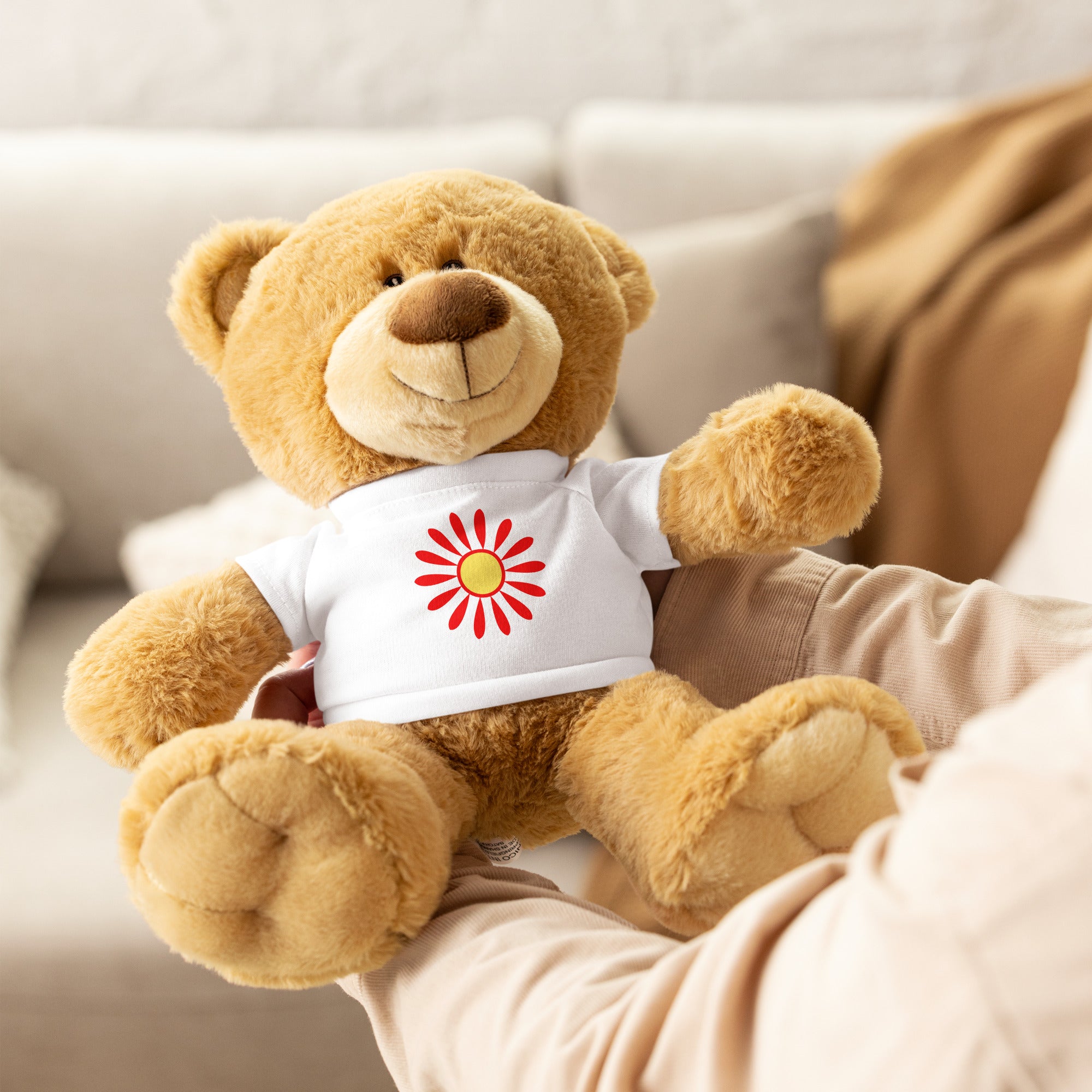Teddy bear with a t-shirt-Daisy Flower V