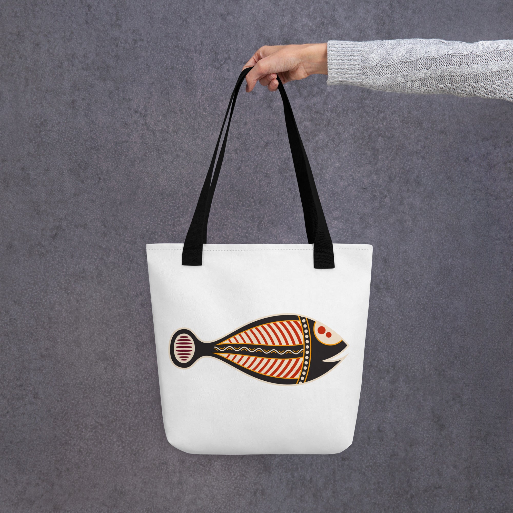 Tote bag- Australian Tribal Figure Fish
