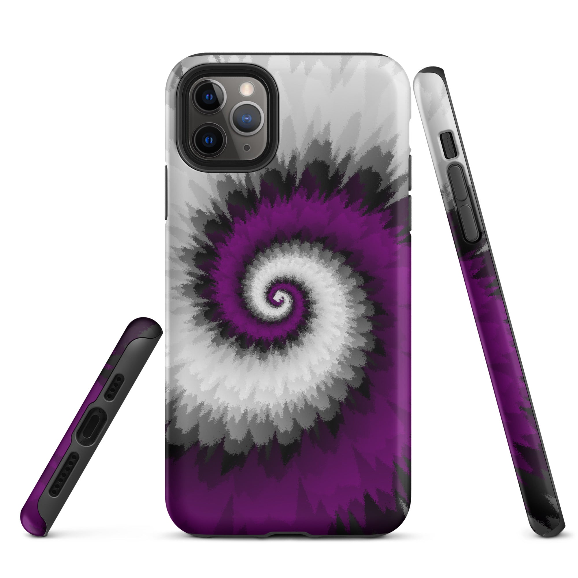 Tough Case for iPhone®-Tie Dye Spiral - Asexual