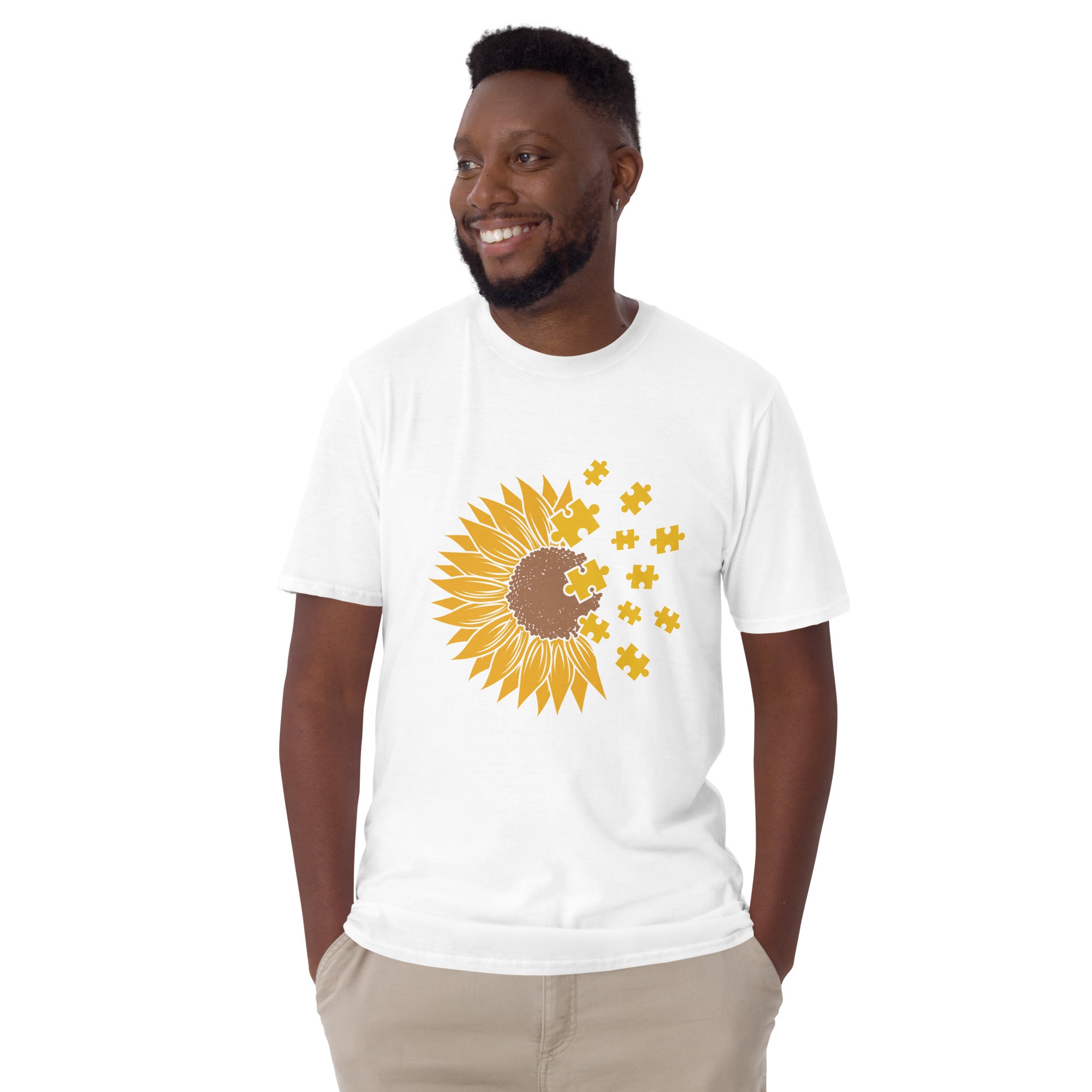 Short-Sleeve Unisex T-Shirt- Sunflower Autism