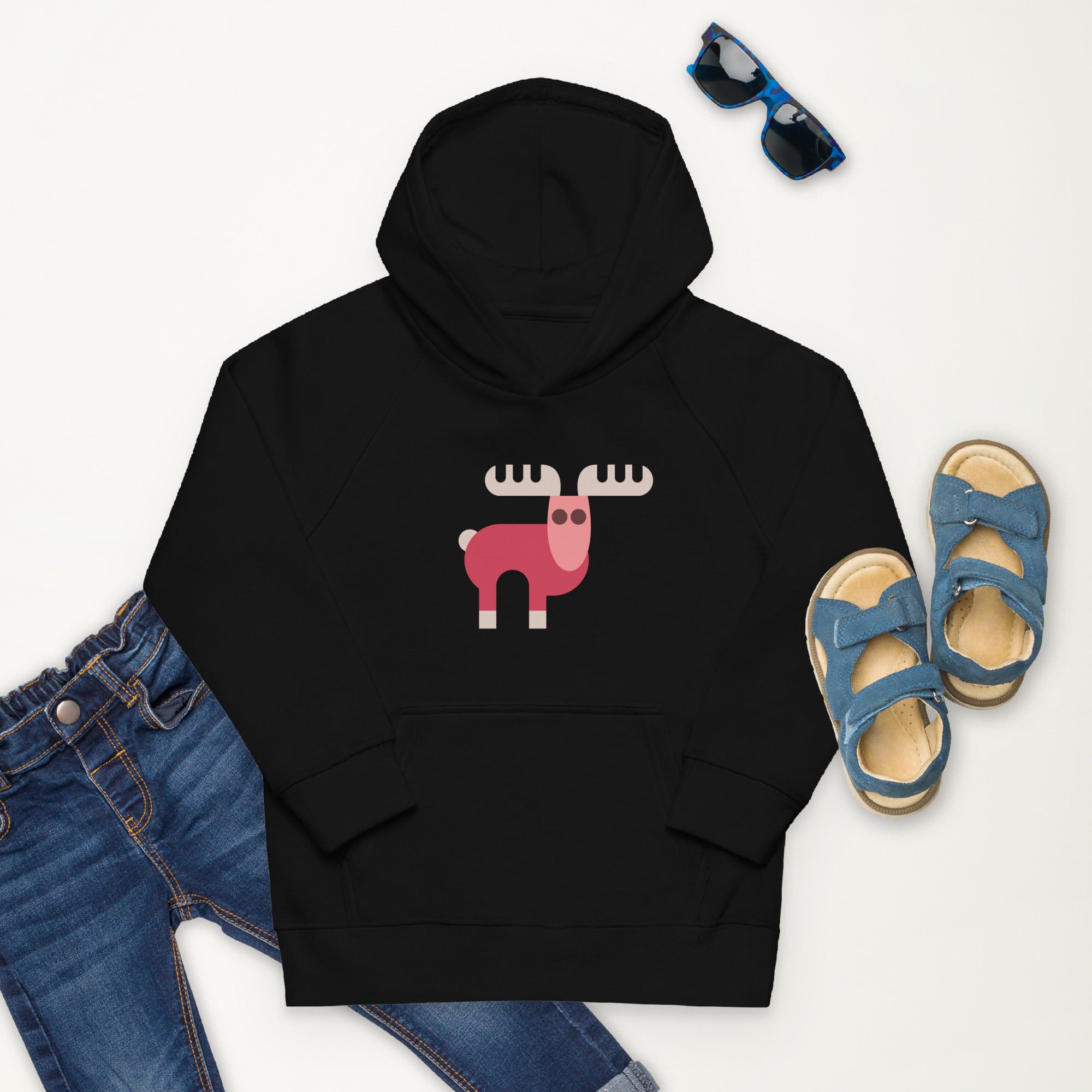 Kids eco hoodie-Elk