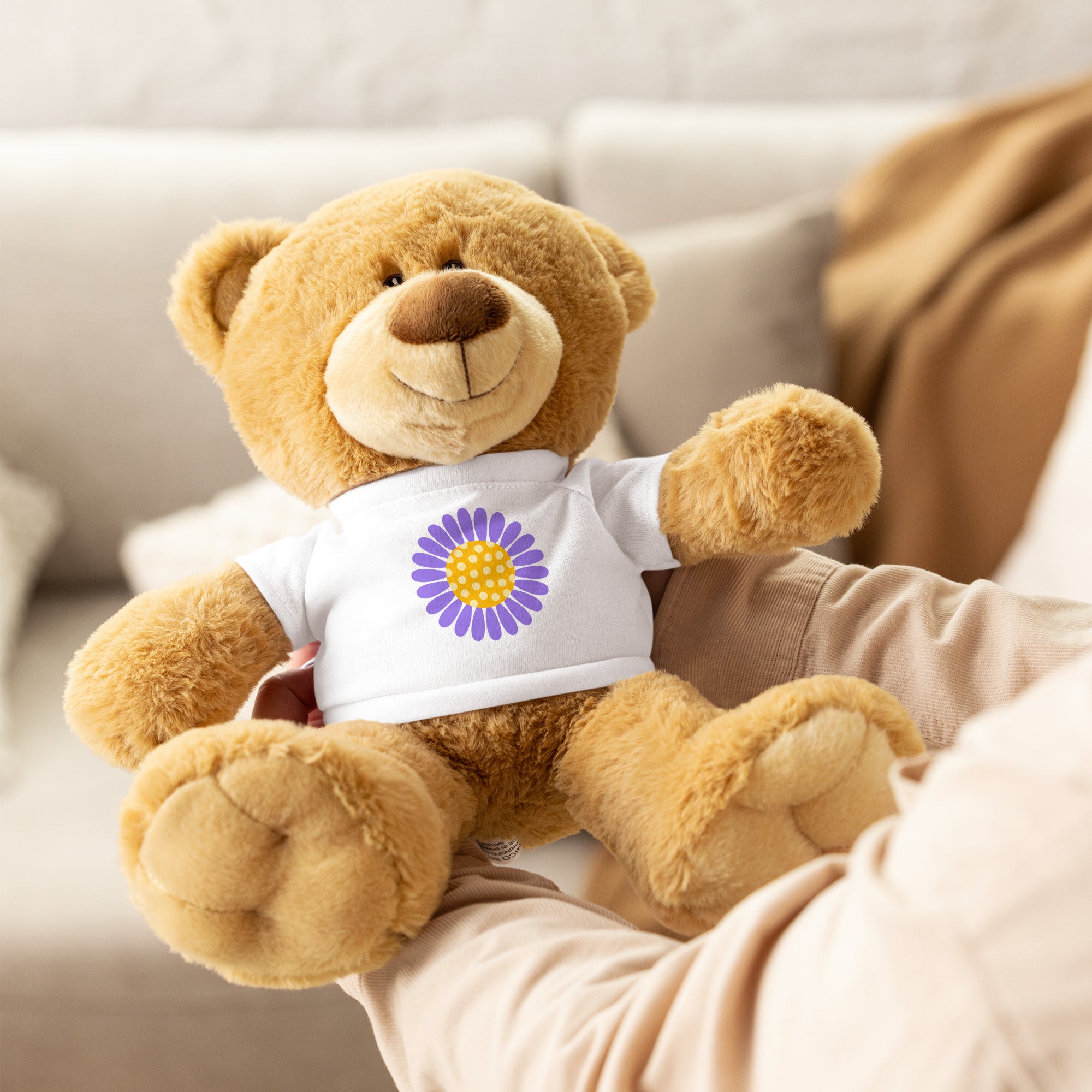 Teddy bear with a t-shirt-Daisy Flower I