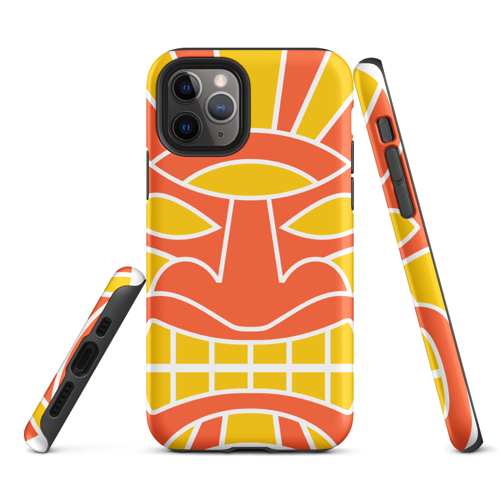 Tough Case for iPhone®- Totem Mask Orange