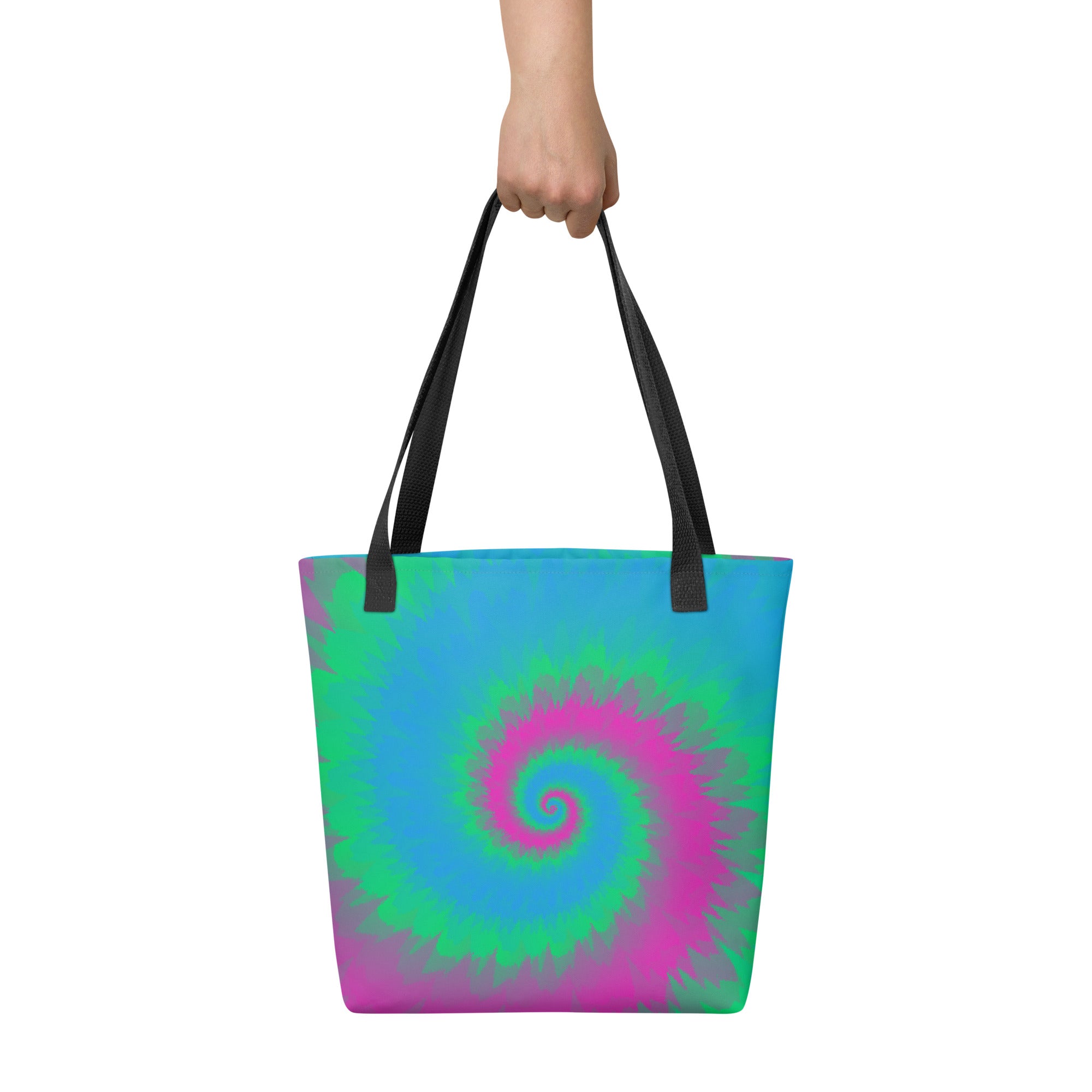 Tote bag-Tie Dye Spiral - Polysexual