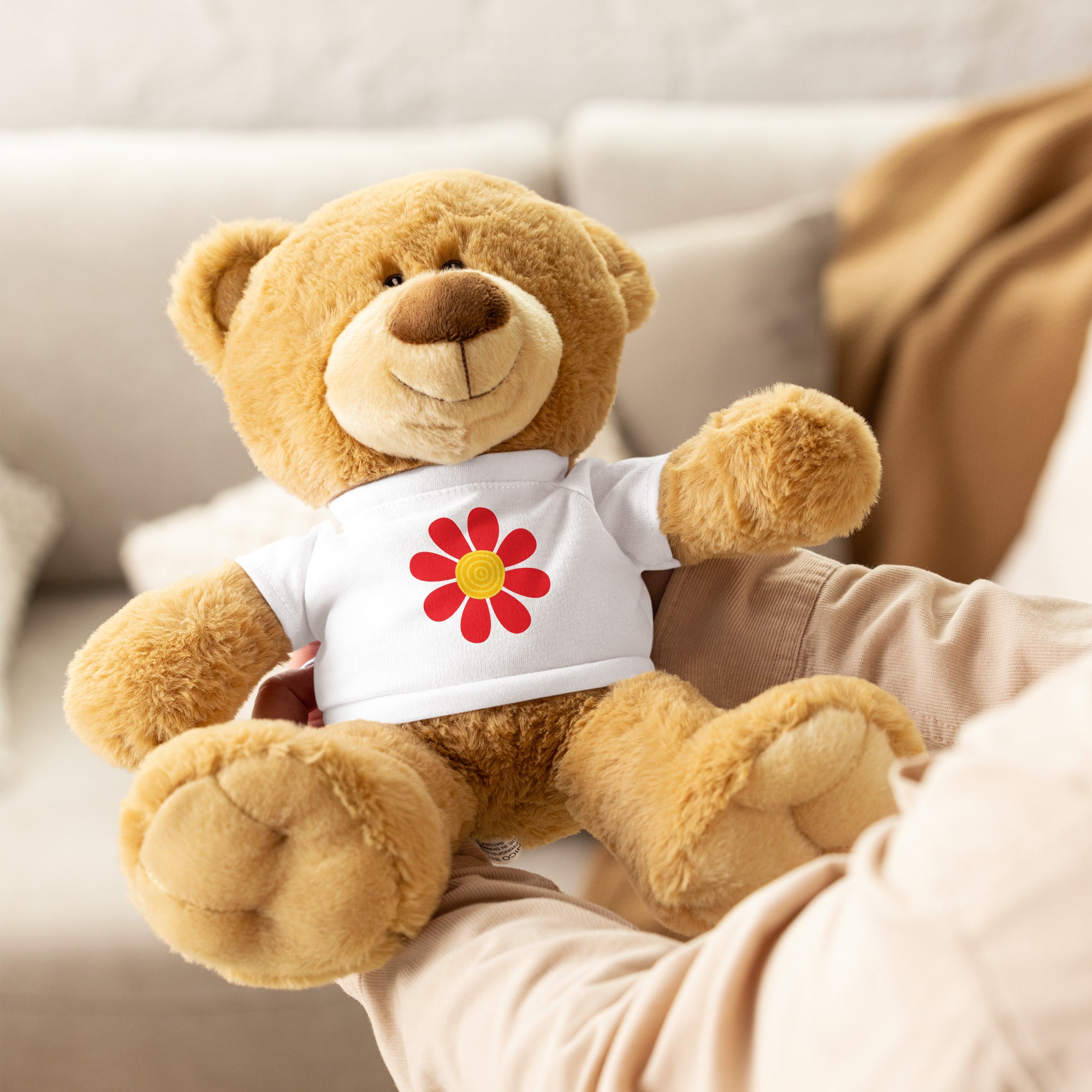 Teddy bear with a t-shirt-Daisy Flower III