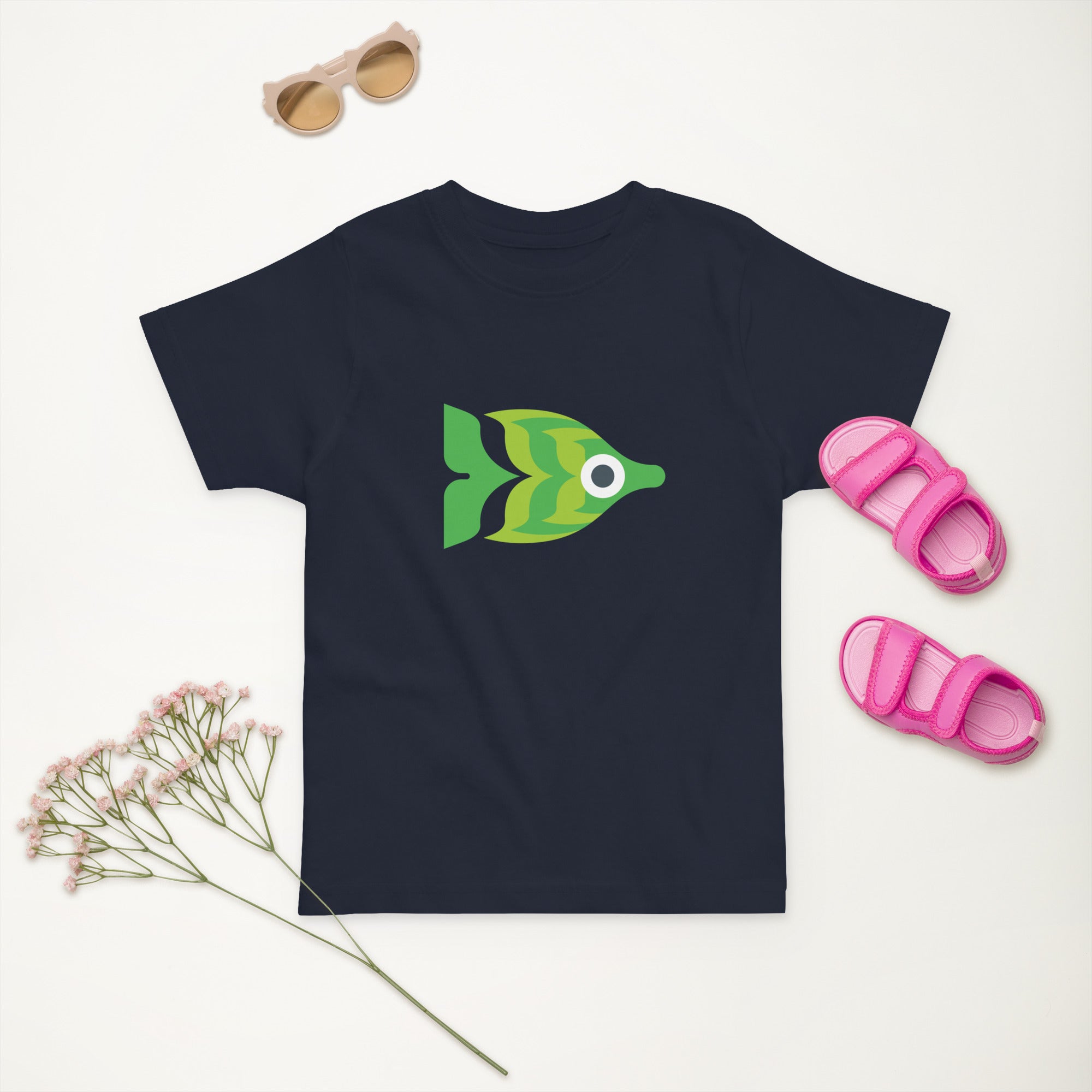 Toddler jersey t-shirt-Fish I