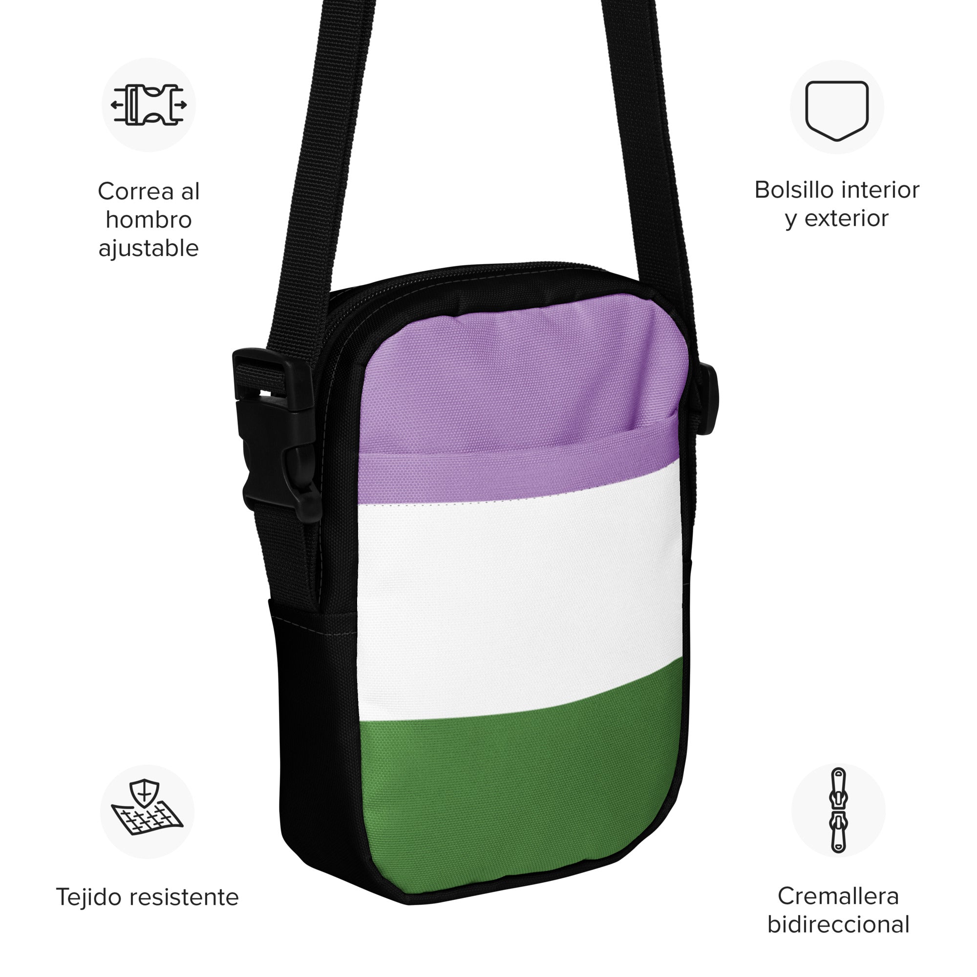 Utility crossbody bag- Genderqueer
