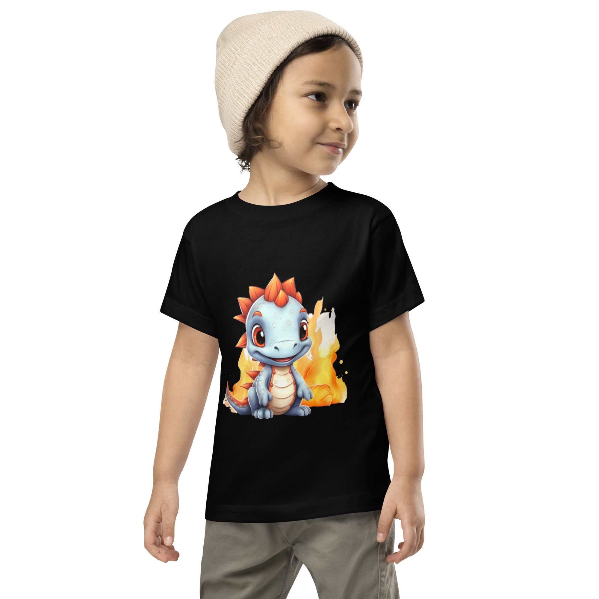 Toddler Short Sleeve Tee- Cute Dinosaur