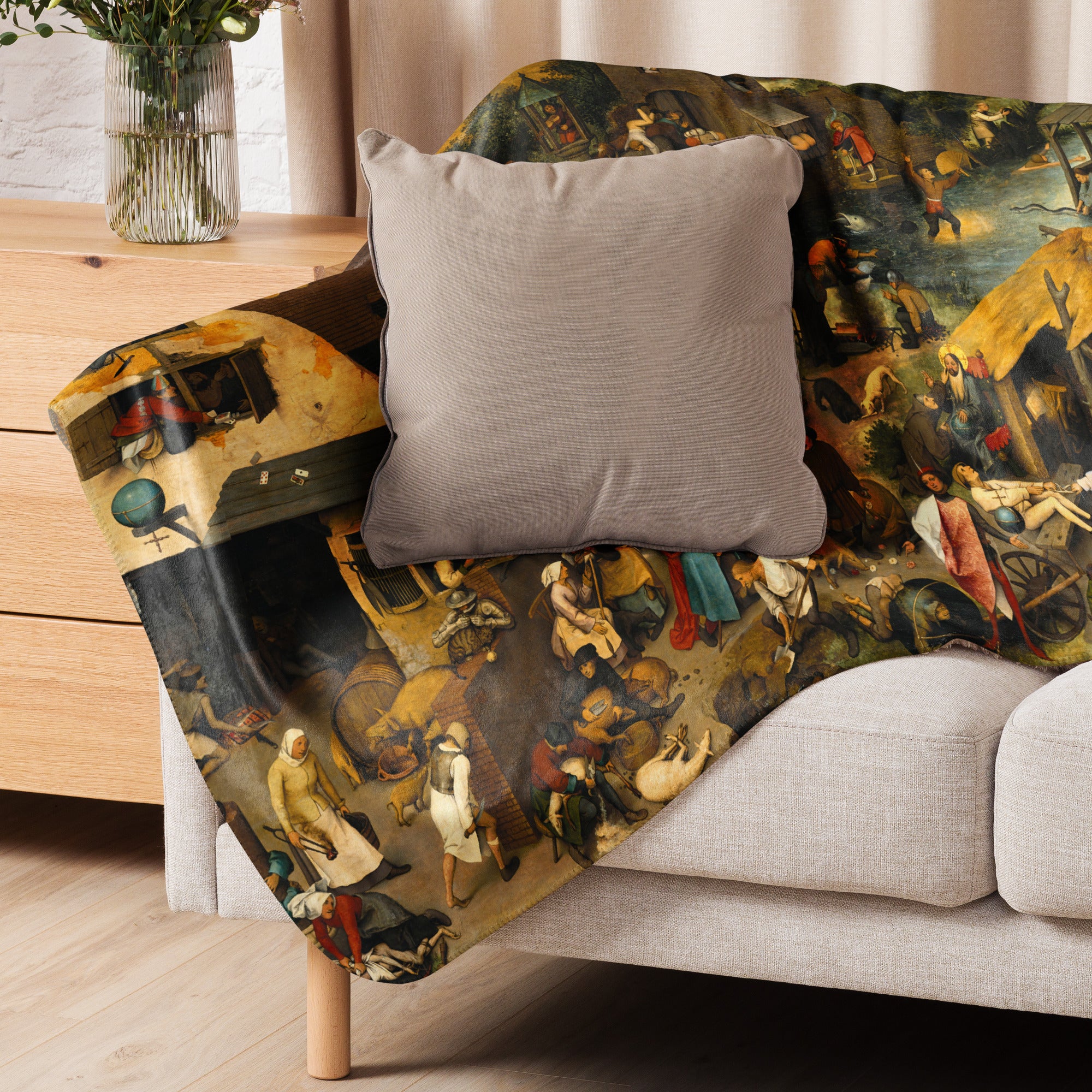 Sherpa blanket-Netherlandish Proverbs