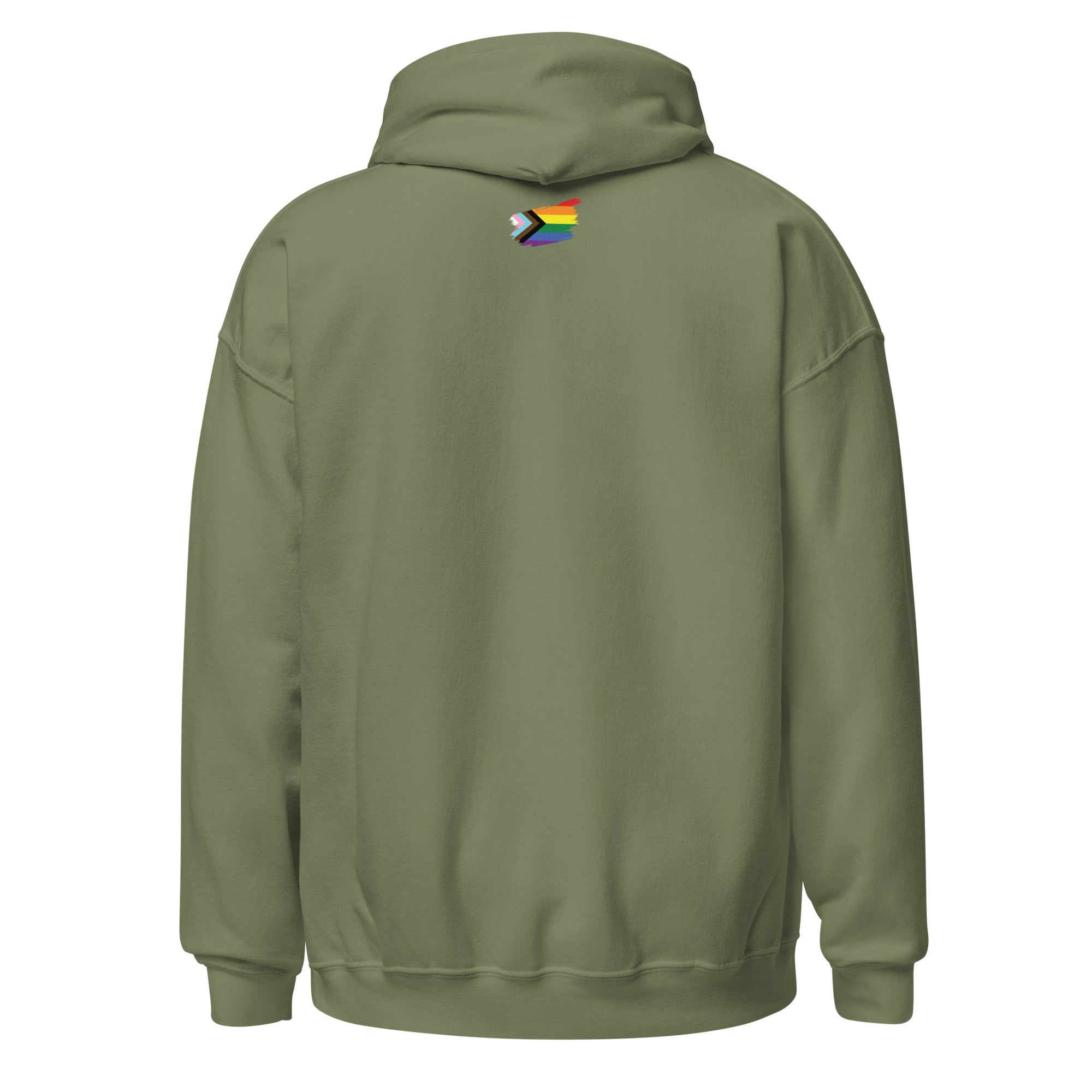 Unisex Hoodie-Progress Pride Grunge Flag