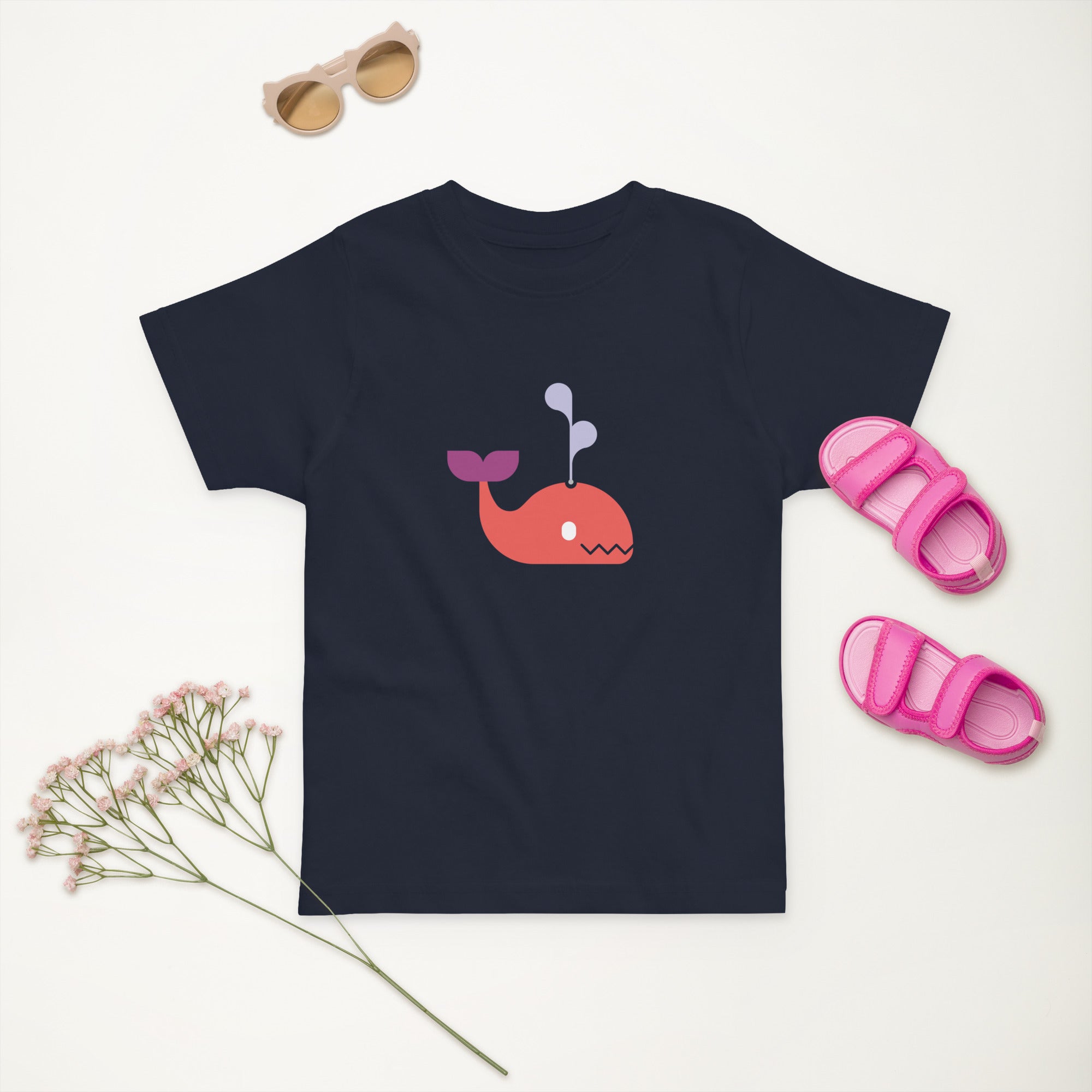 Toddler jersey t-shirt-Whale