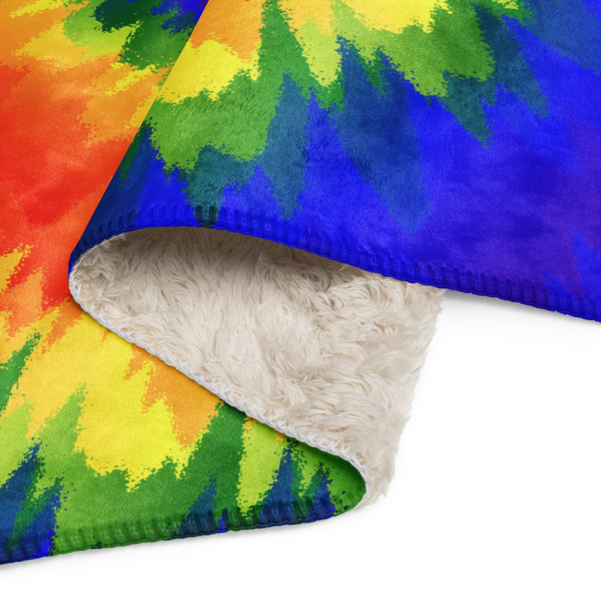 Sherpa blanket- Tie Dye Spiral-LGBTQ