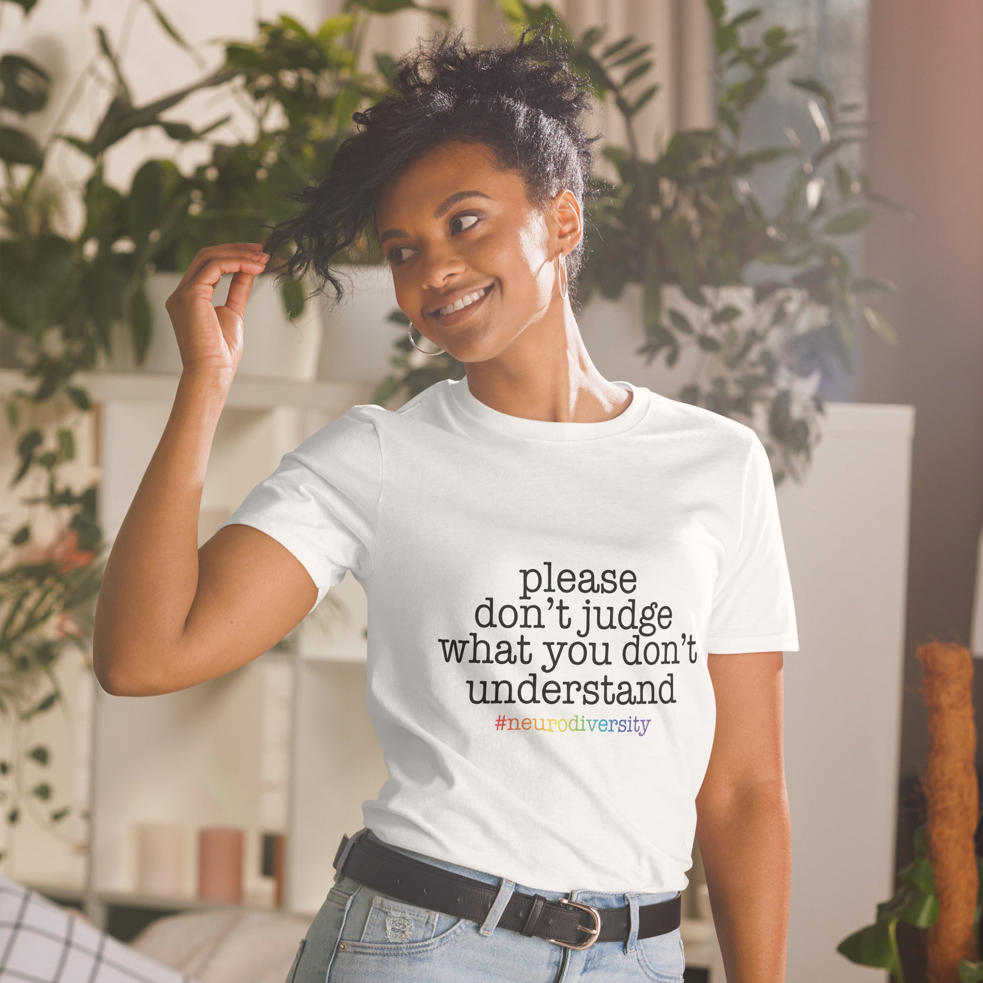 Short-Sleeve Unisex T-Shirt- ADHD- Please Dont Judge