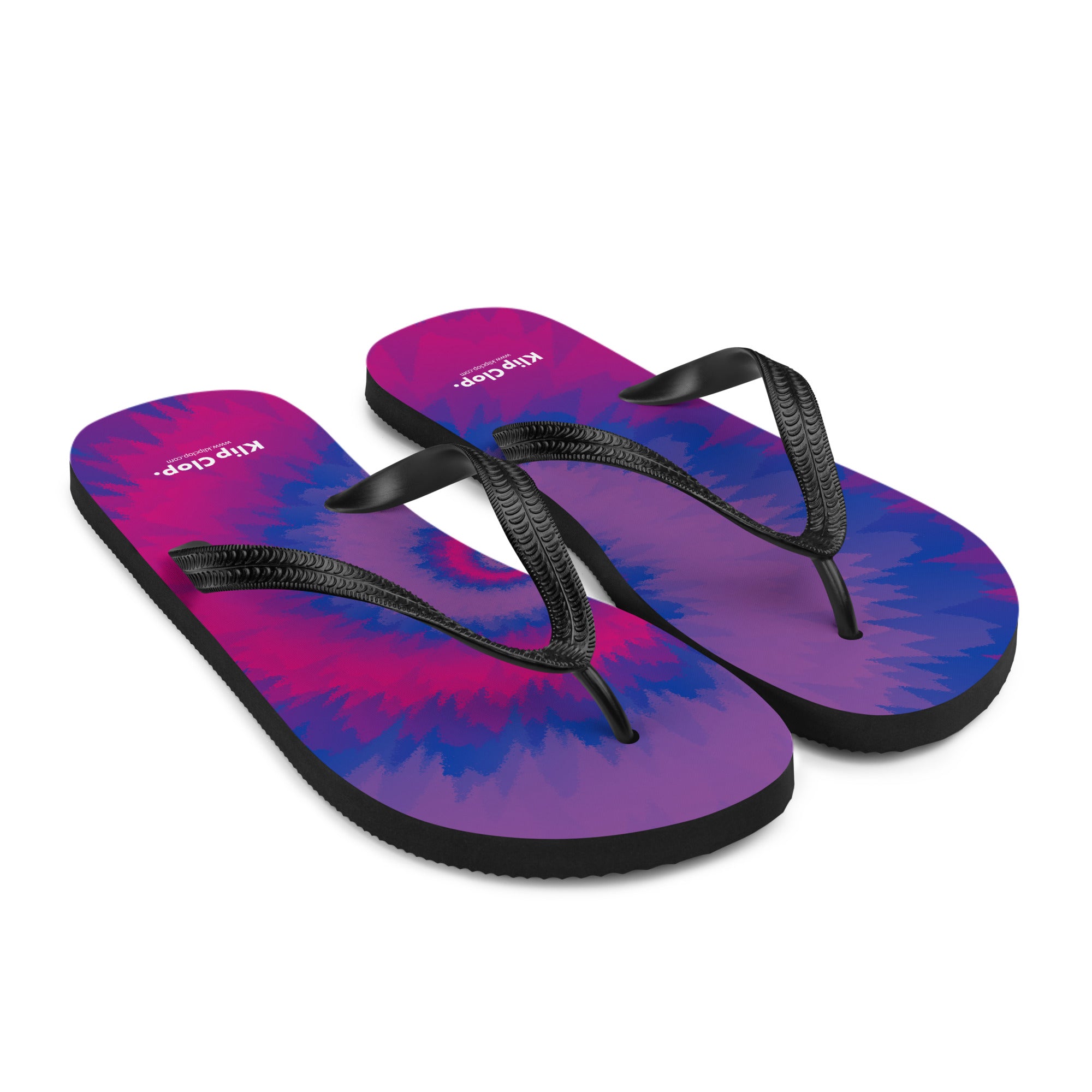 Flip-Flops-Tie Dye Spiral-Bisexual