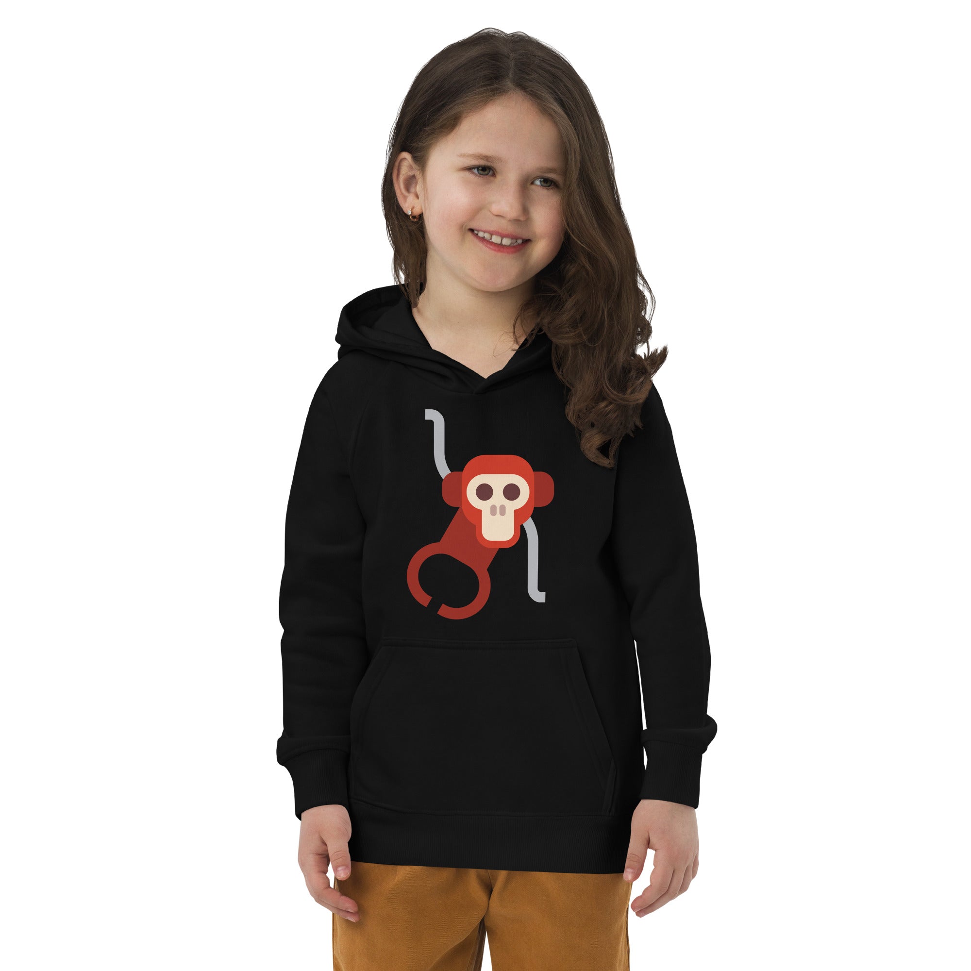 Kids eco hoodie-Monkey II