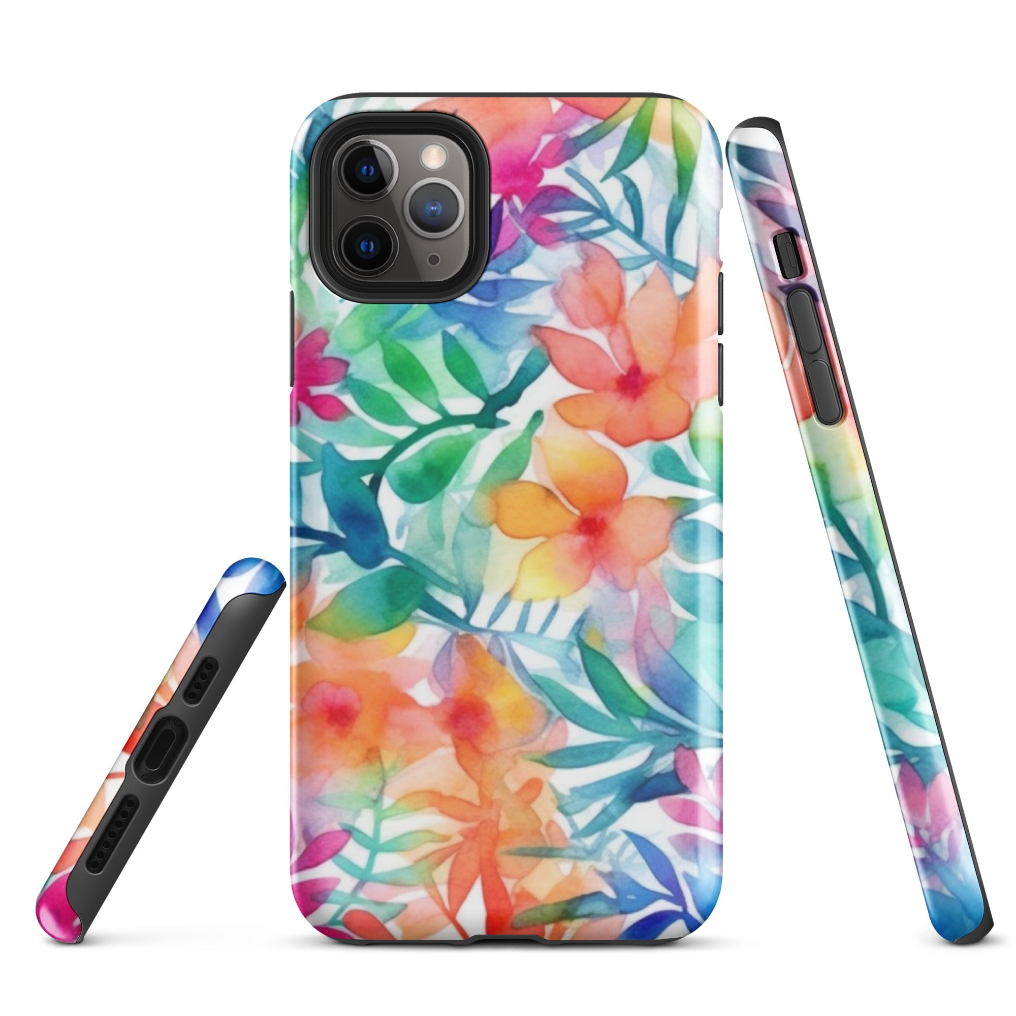 Tough Case for iPhone®- Floral Pattern III