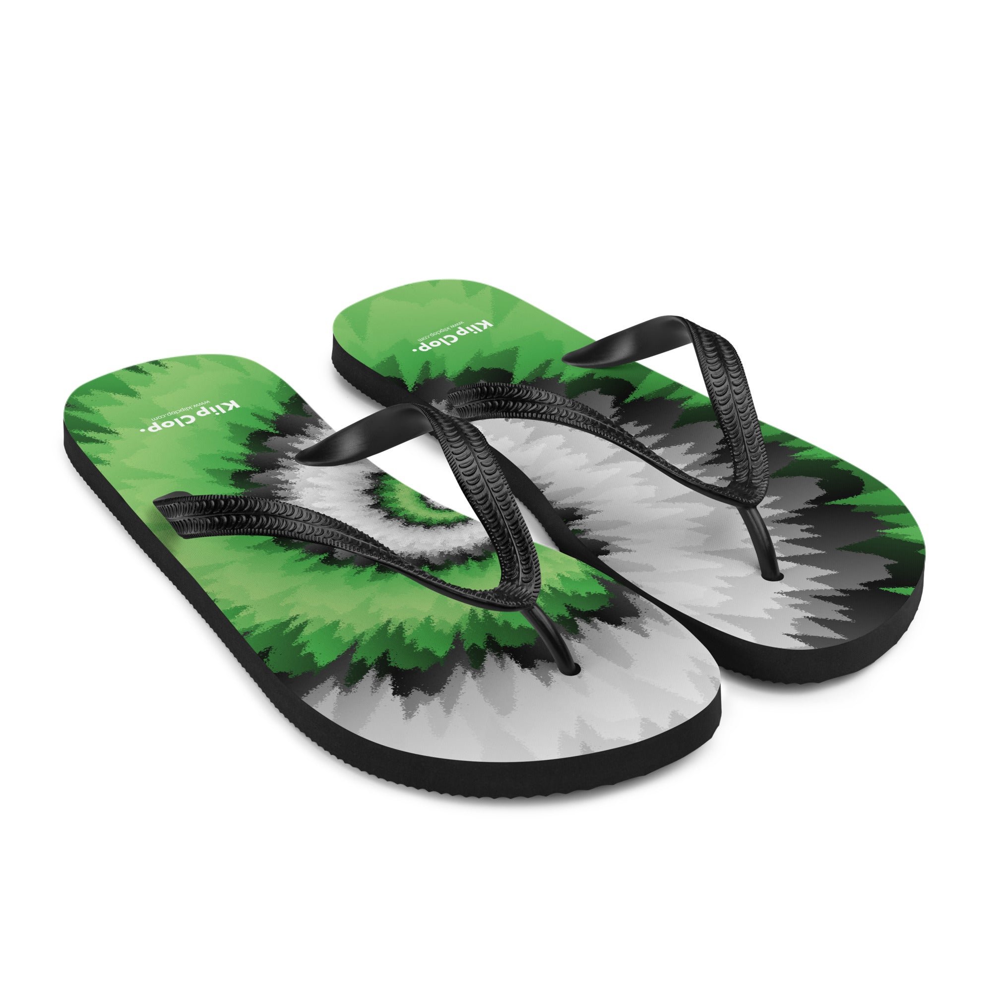 Flip-Flops-Tie Dye Spiral-Aromantic