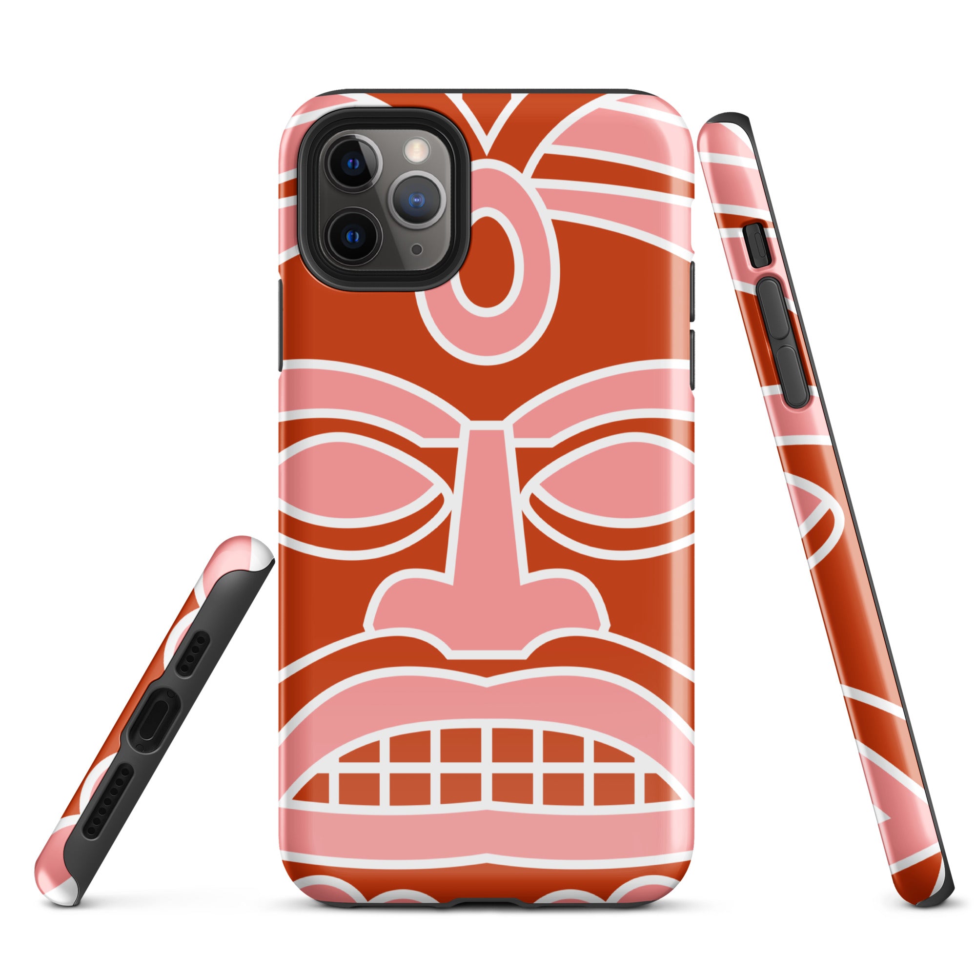 Tough Case for iPhone®- Totem Mask Red