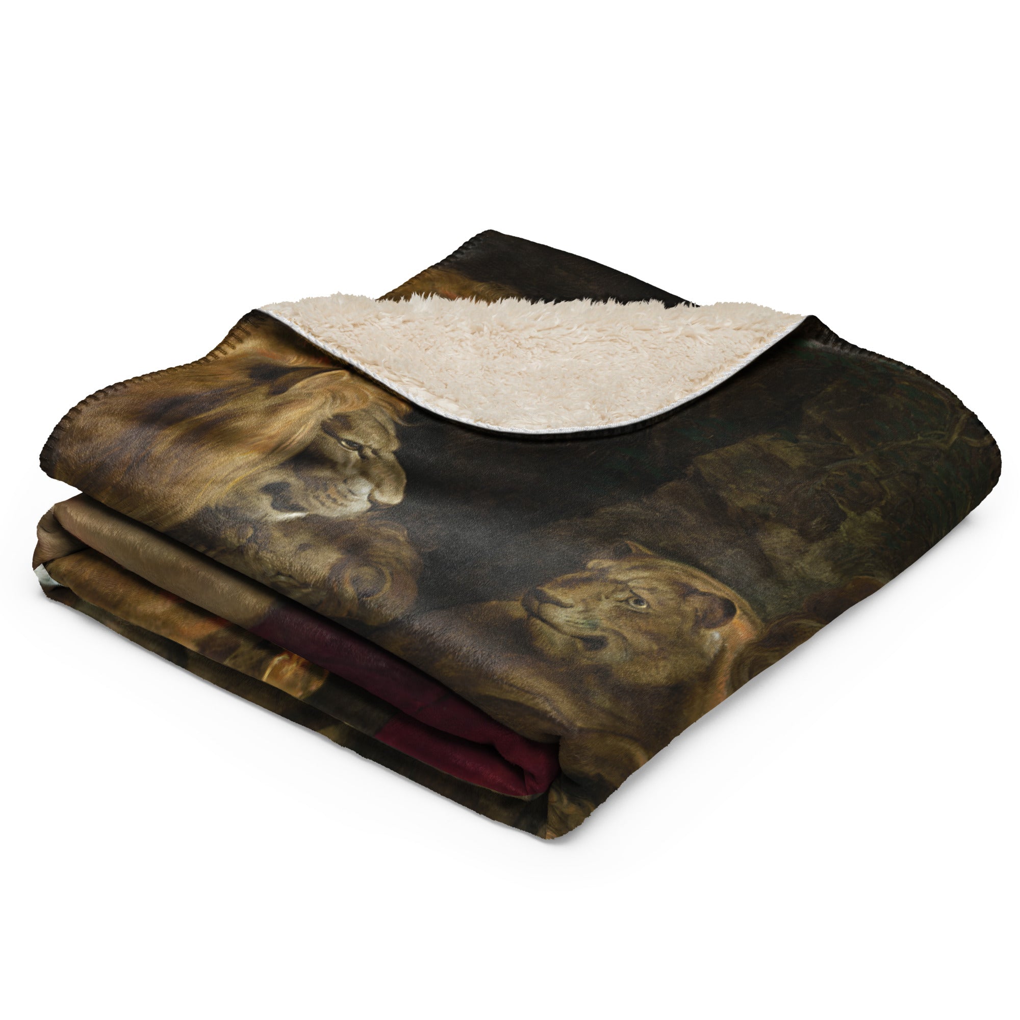 Sherpa blanket-Daniel in the Lions Den