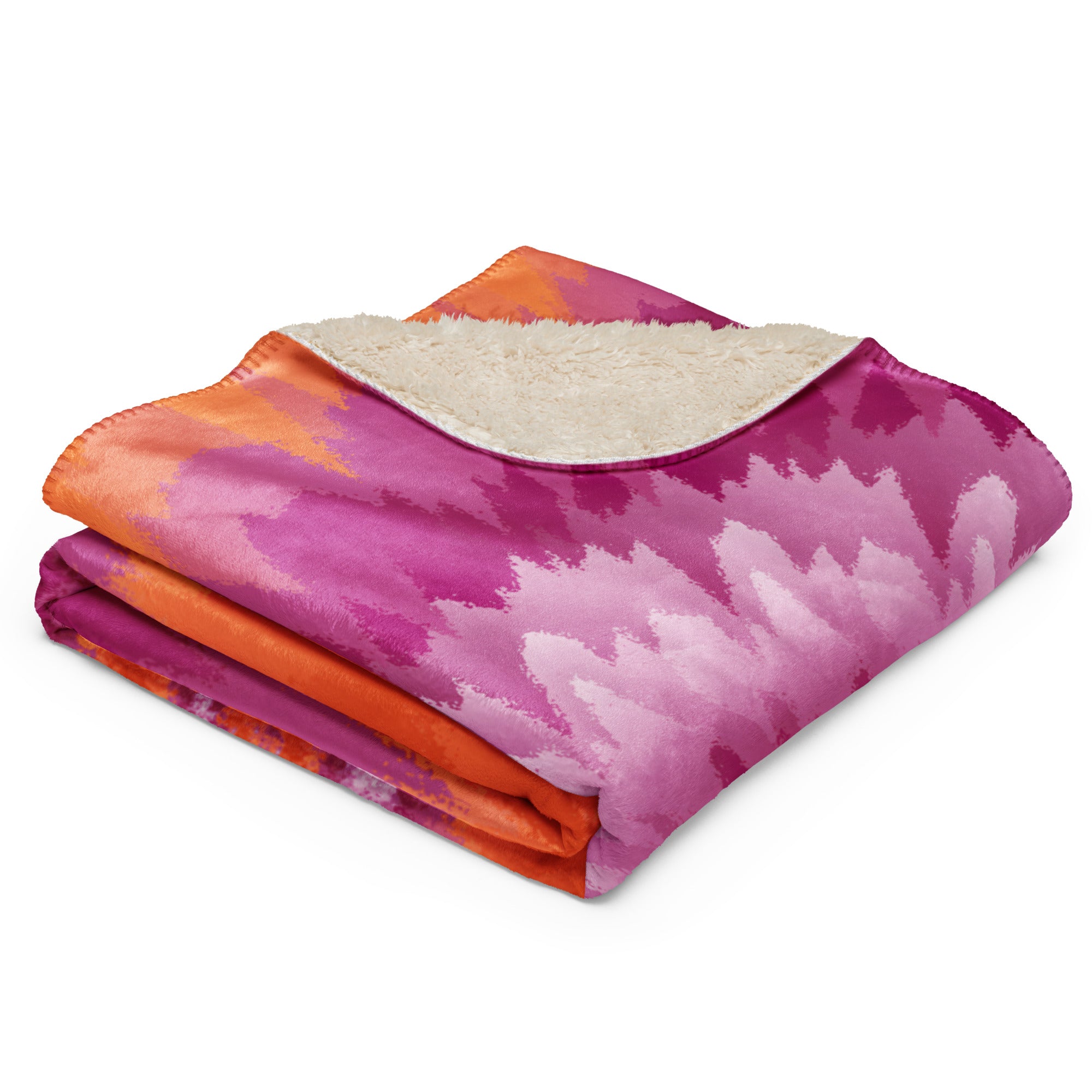 Sherpa blanket- Tie Dye Spiral-Lesbian