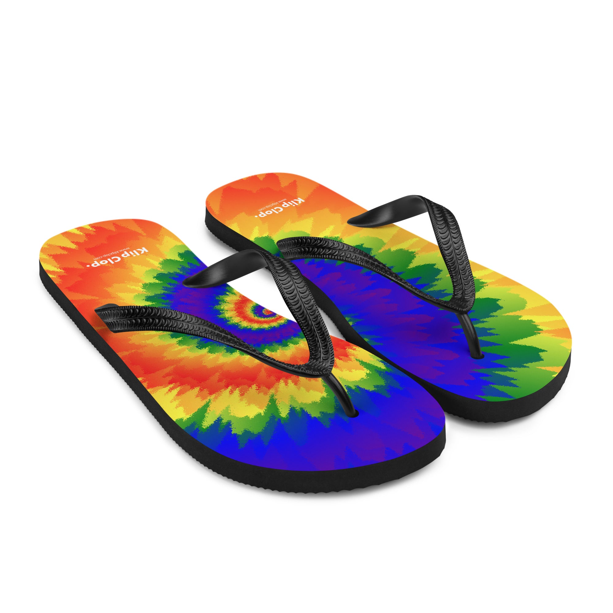 Flip-Flops-Tie Dye Spiral-LGBTQ