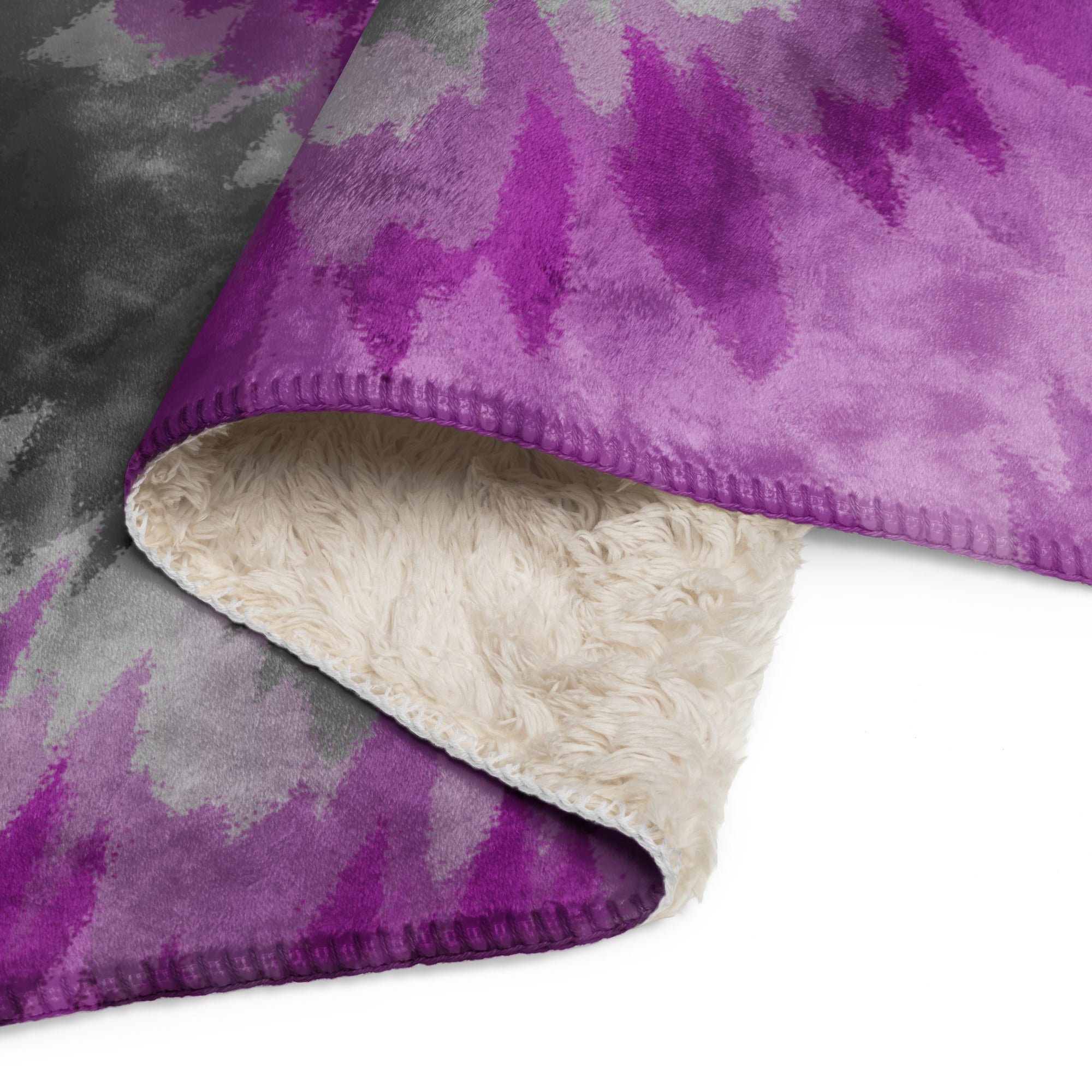 Sherpa blanket- Tie Dye Spiral-Demisexual