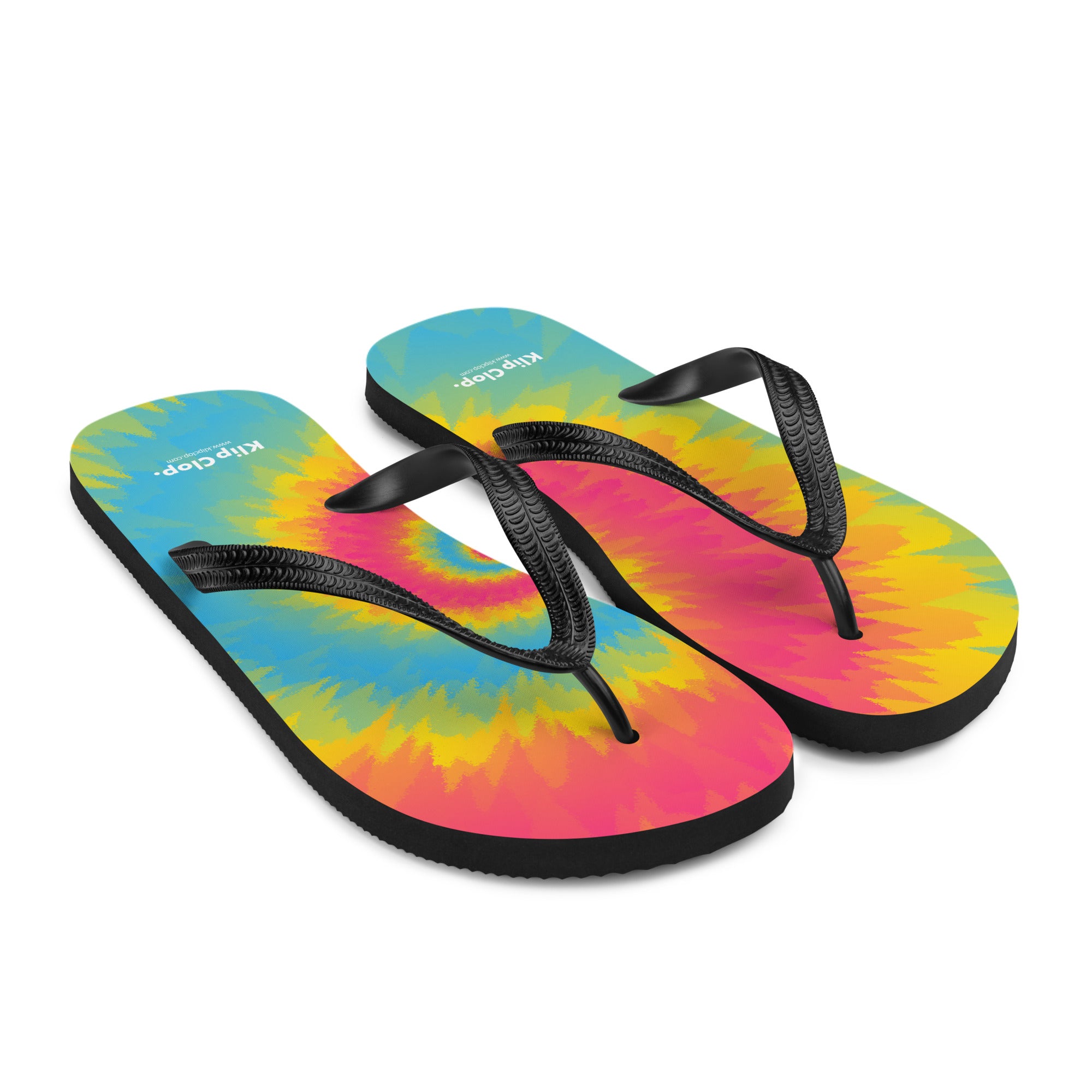 Flip-Flops-Tie Dye Spiral-Pansexual