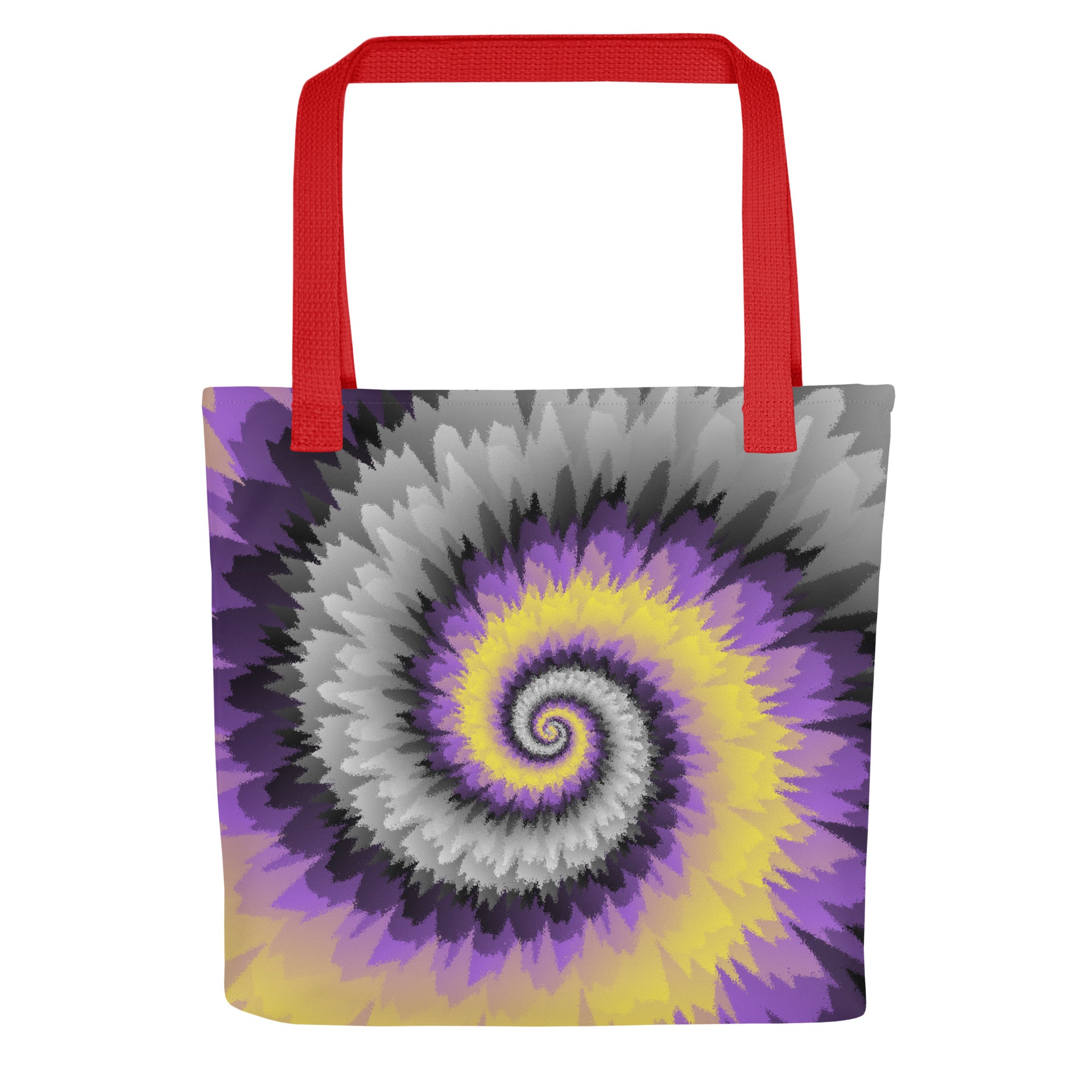 Tote bag-Tie Dye Spiral - Nonbinary