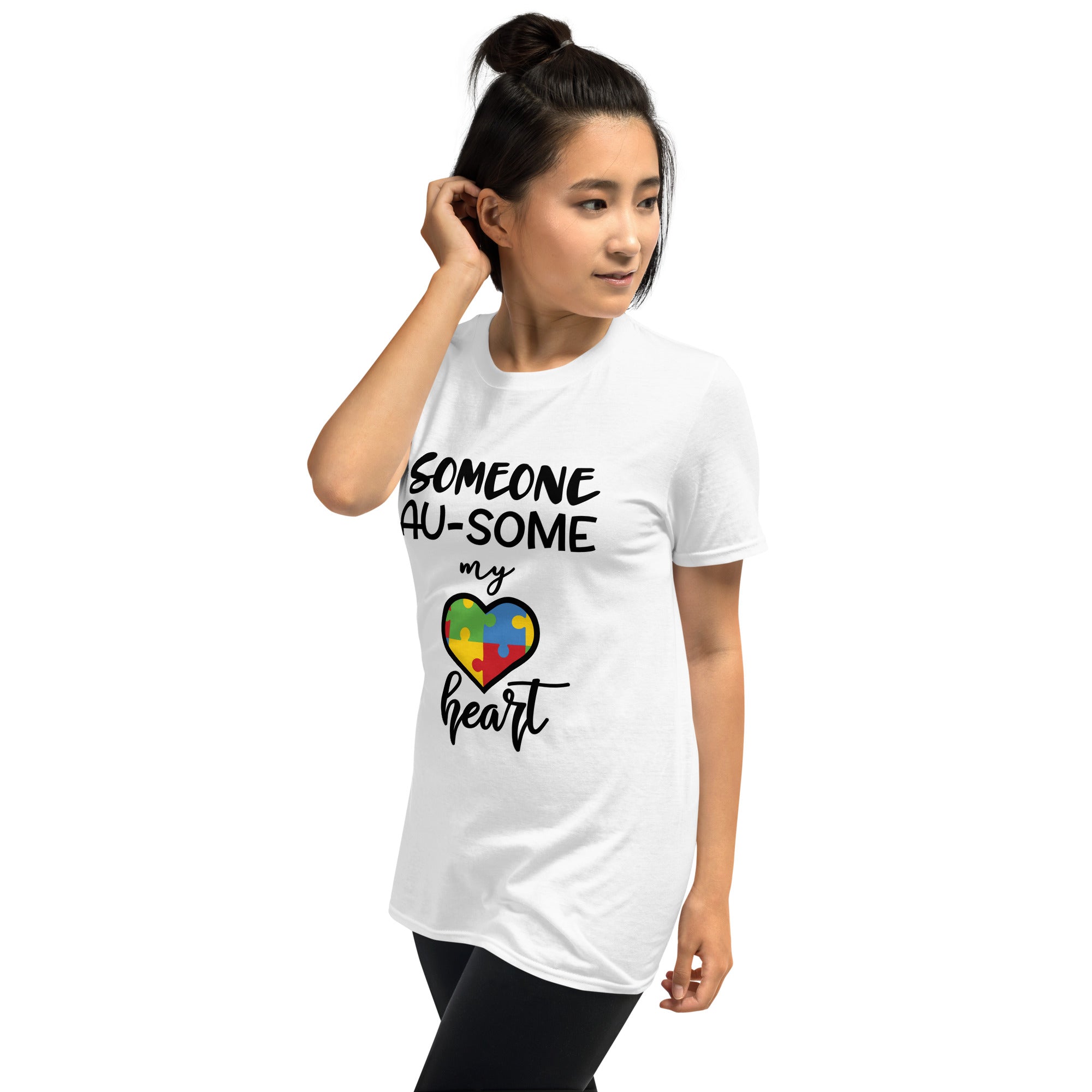 Short-Sleeve Unisex T-Shirt- Someone ausome has my heart