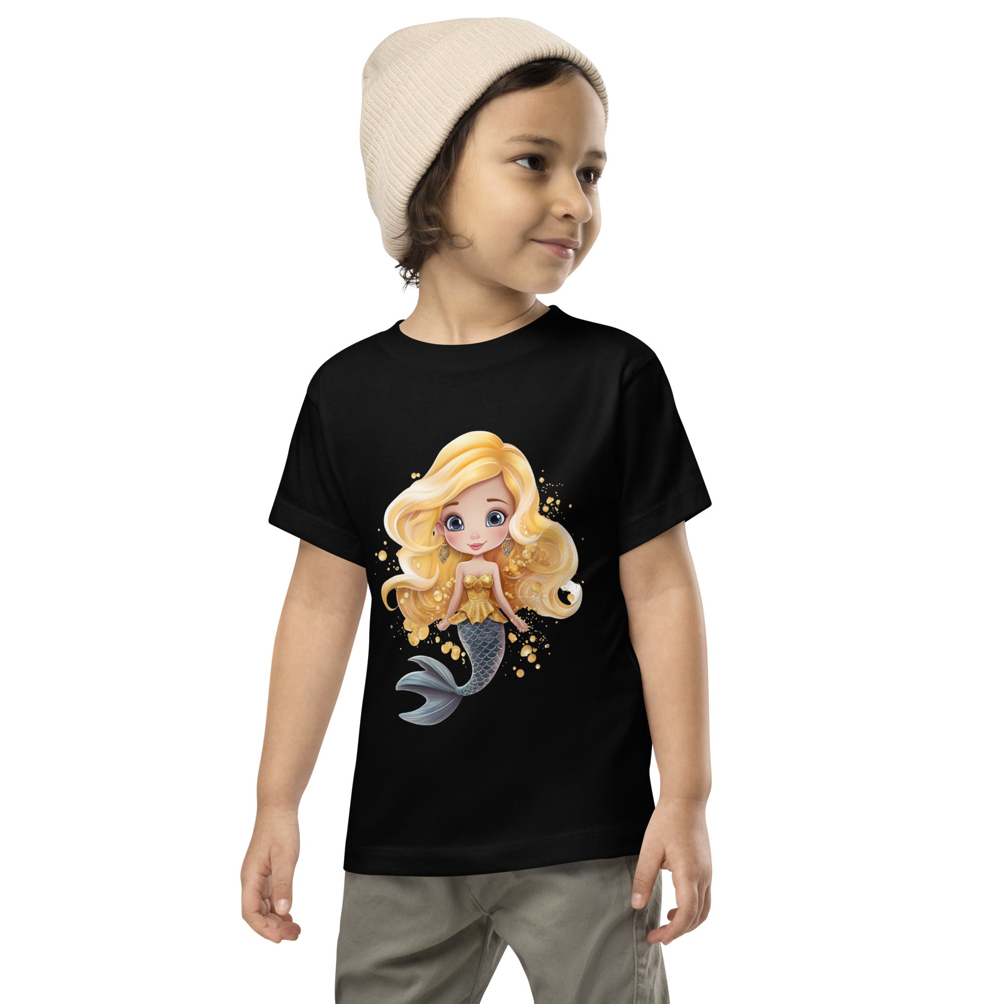 Toddler Short Sleeve Tee- Cute Mermaid