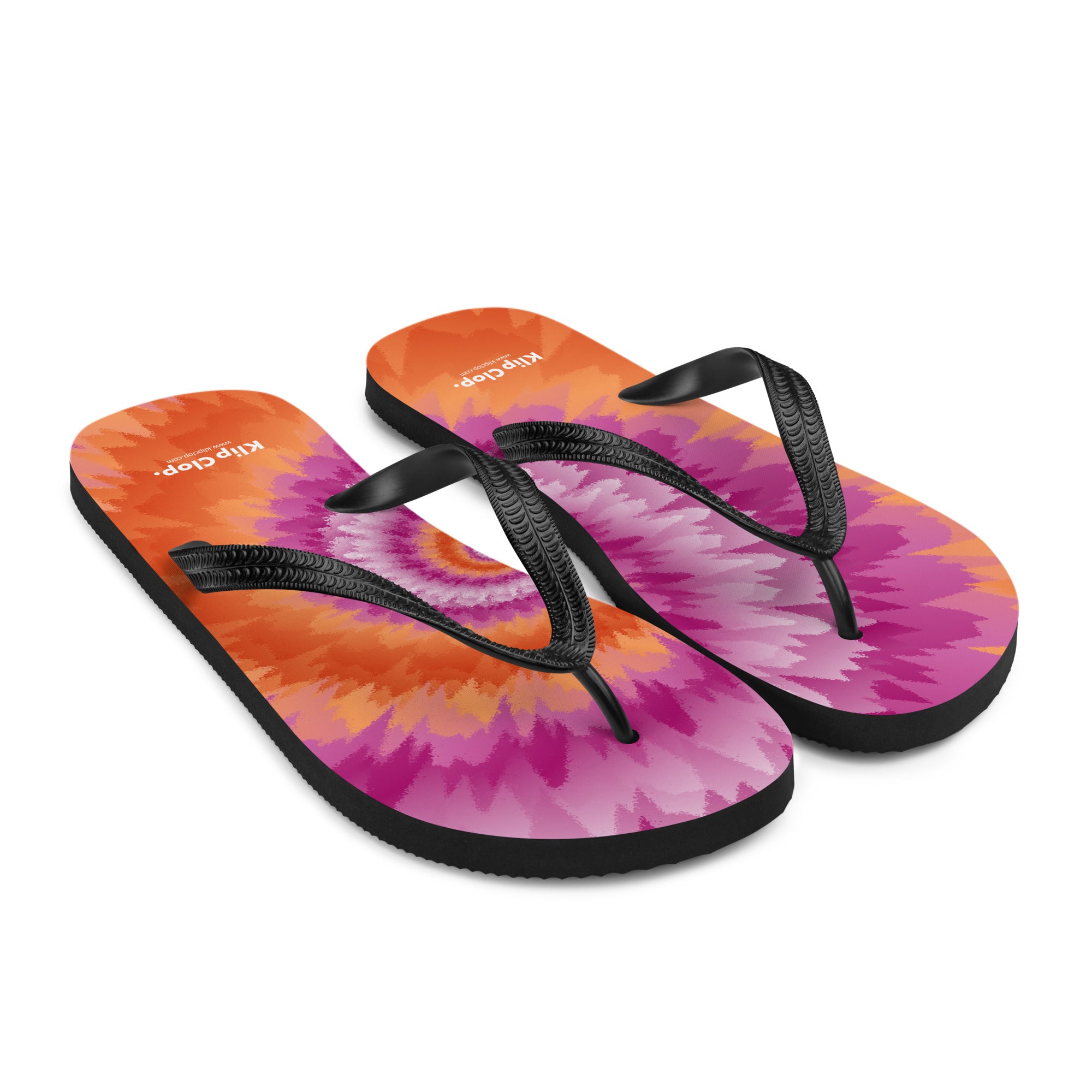 Flip-Flops-Tie Dye Spiral-Lesbian