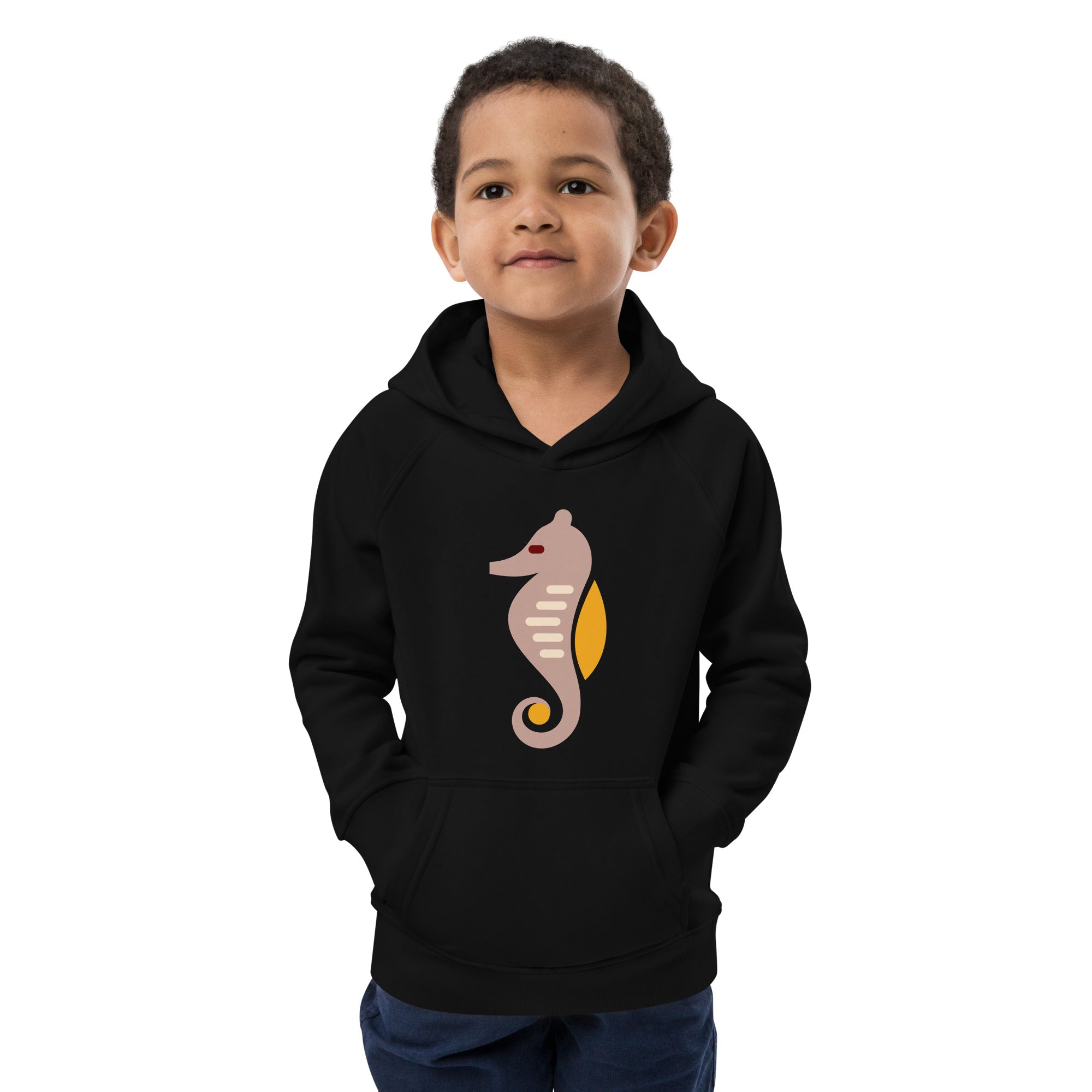 Kids eco hoodie-Sea Horse