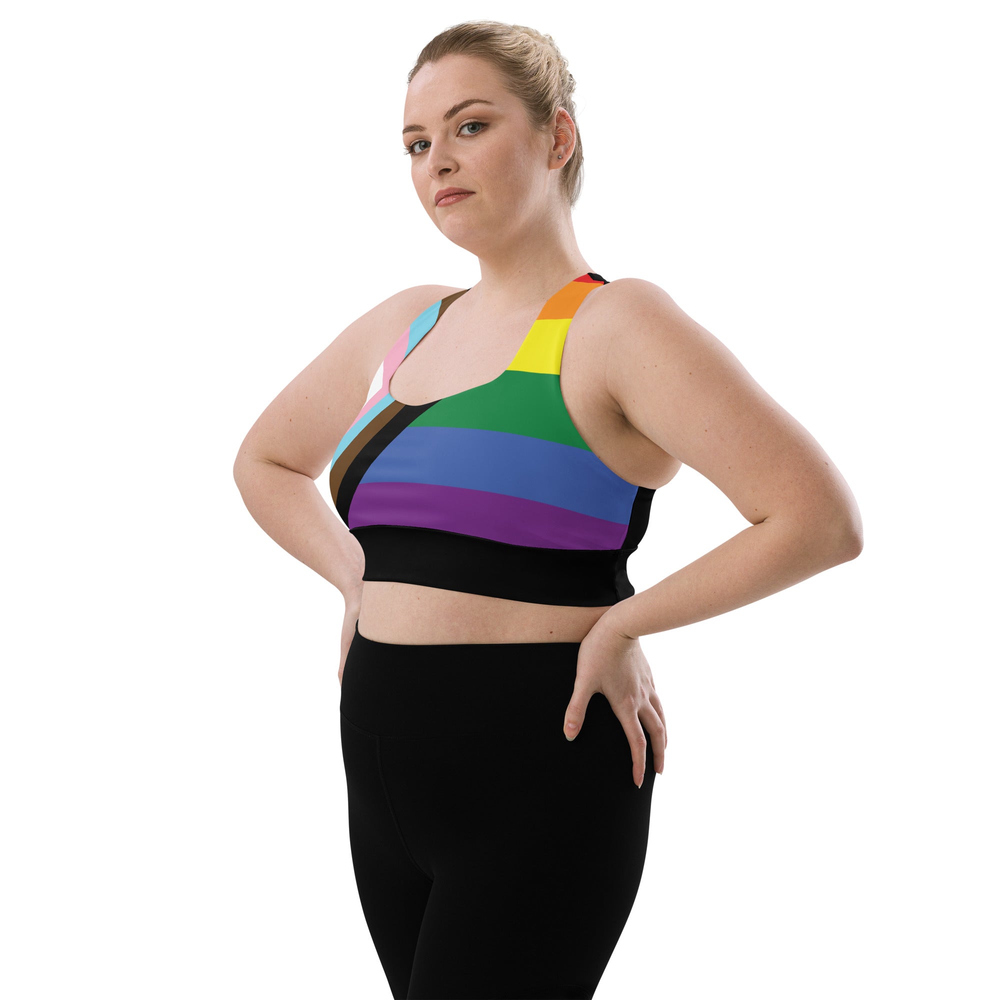 Longline sports bra- Progress Pride