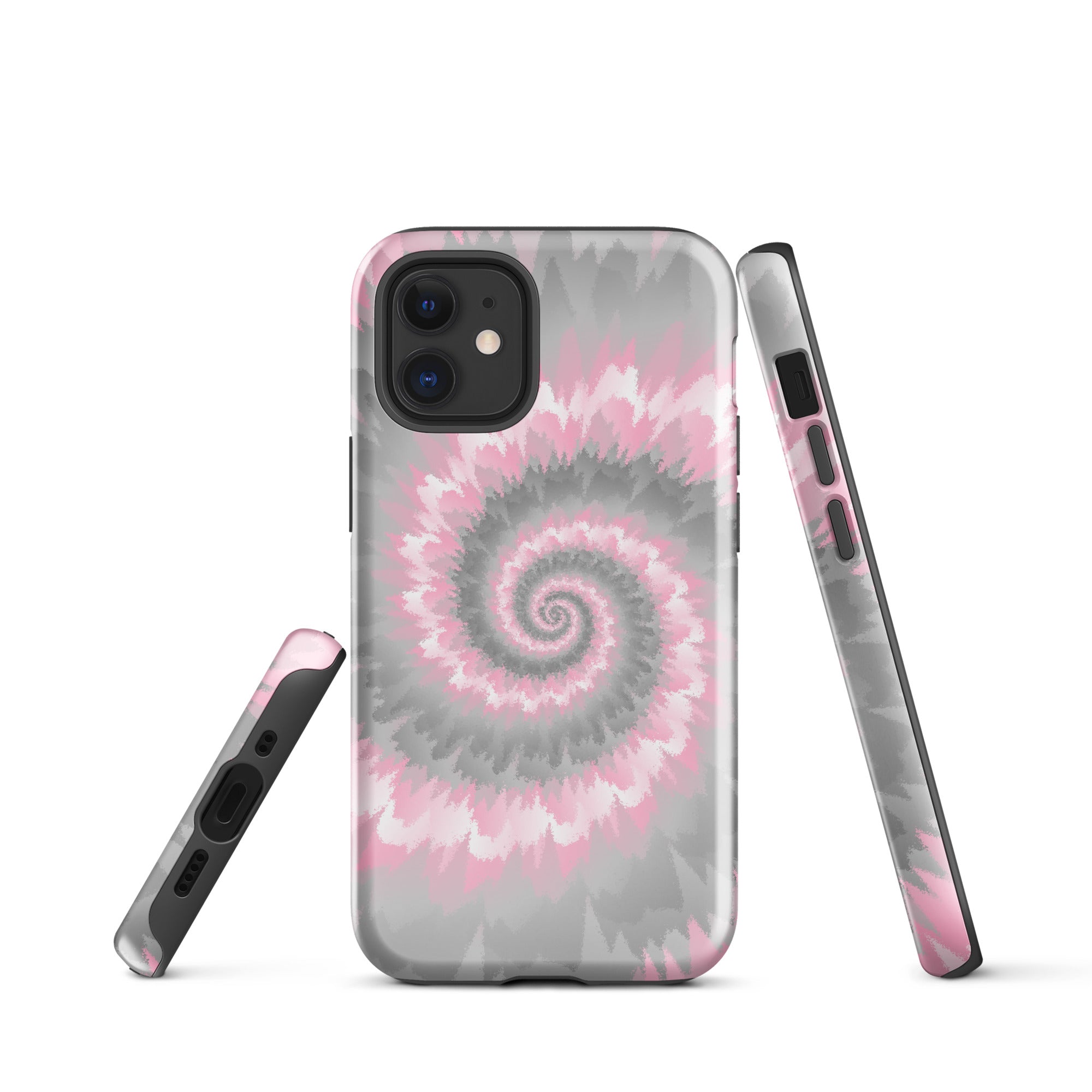 Tough Case for iPhone®-Tie Dye Spiral - Demigirl