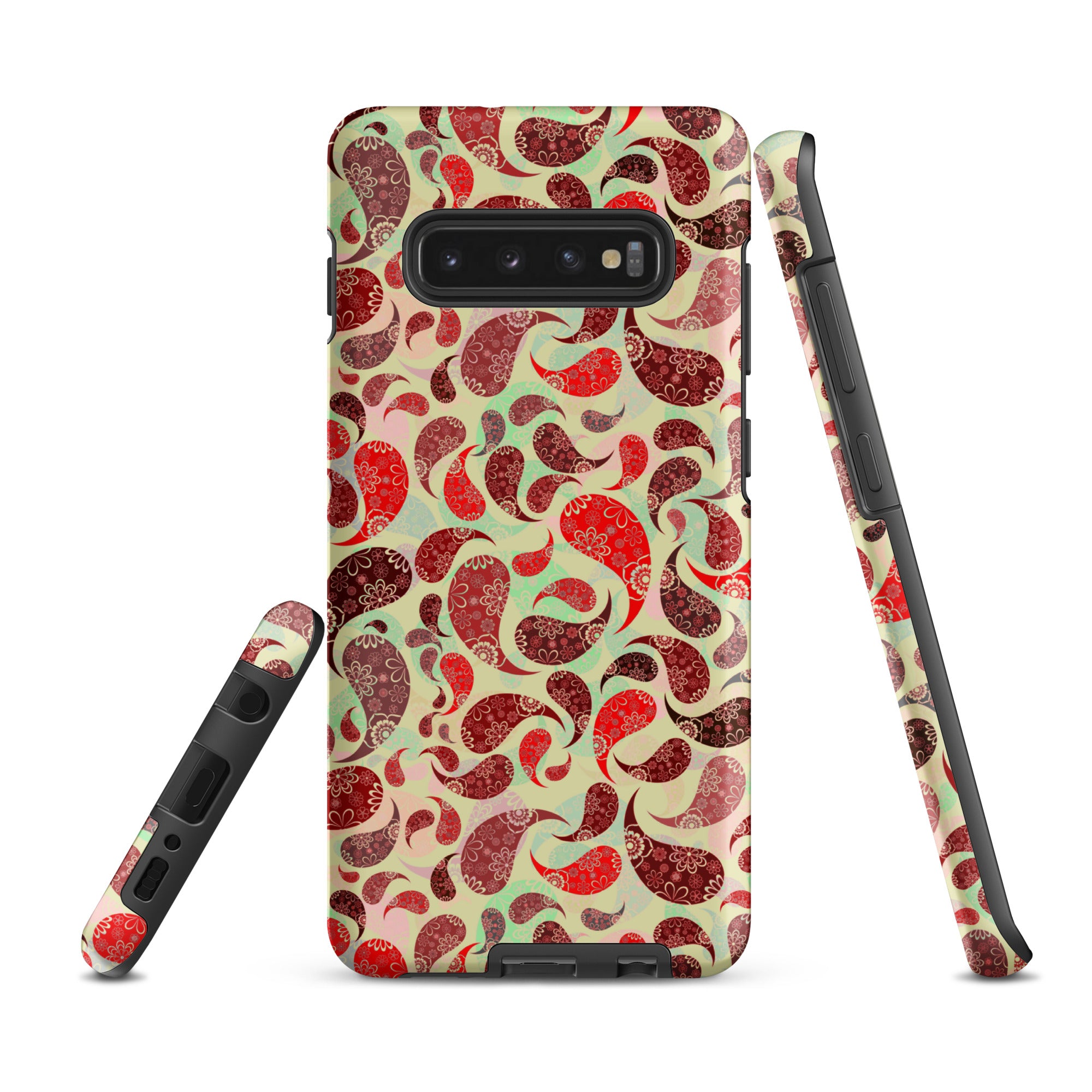 Tough case for Samsung®- Paisley Red