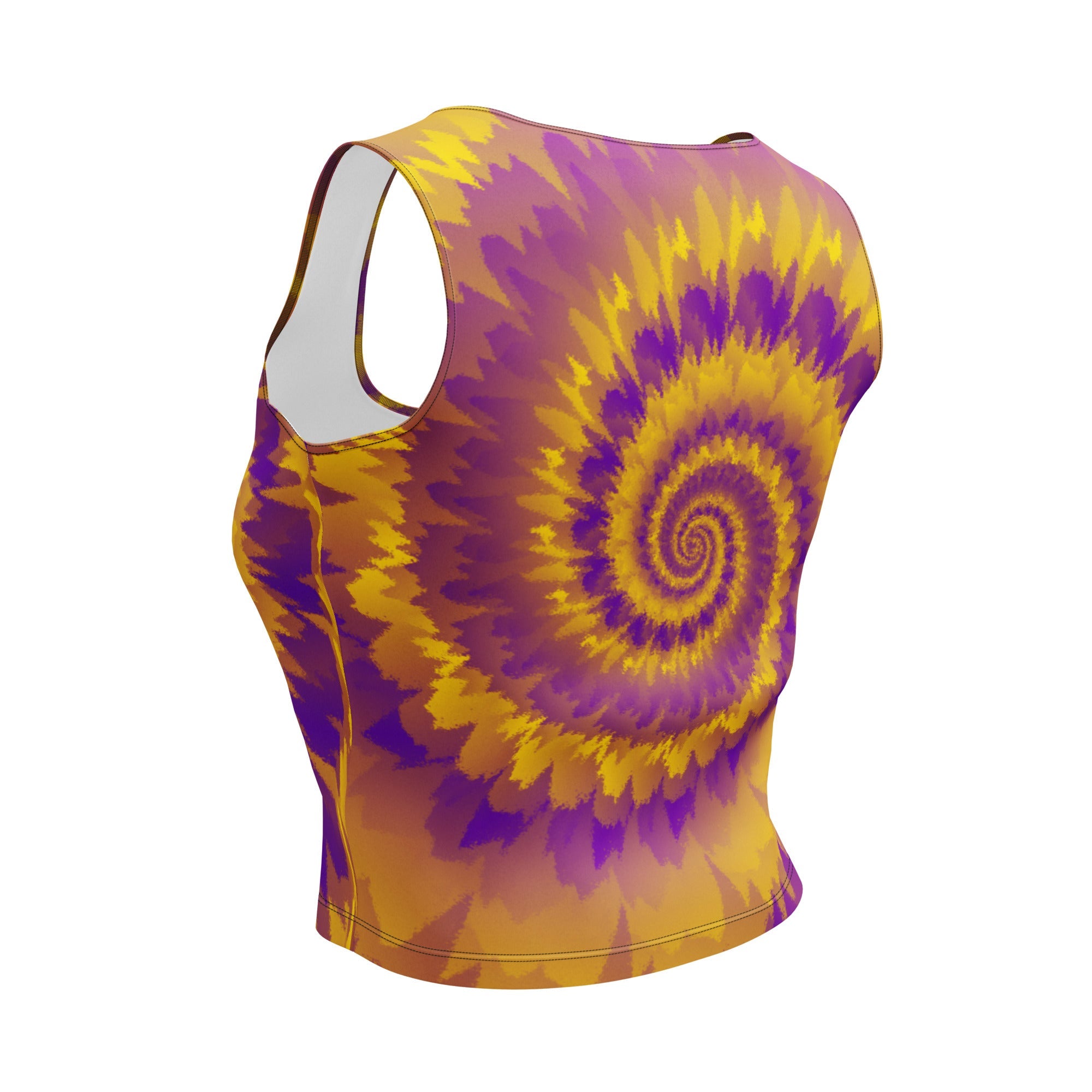Crop Top-Tie Dye Spiral - Intersex